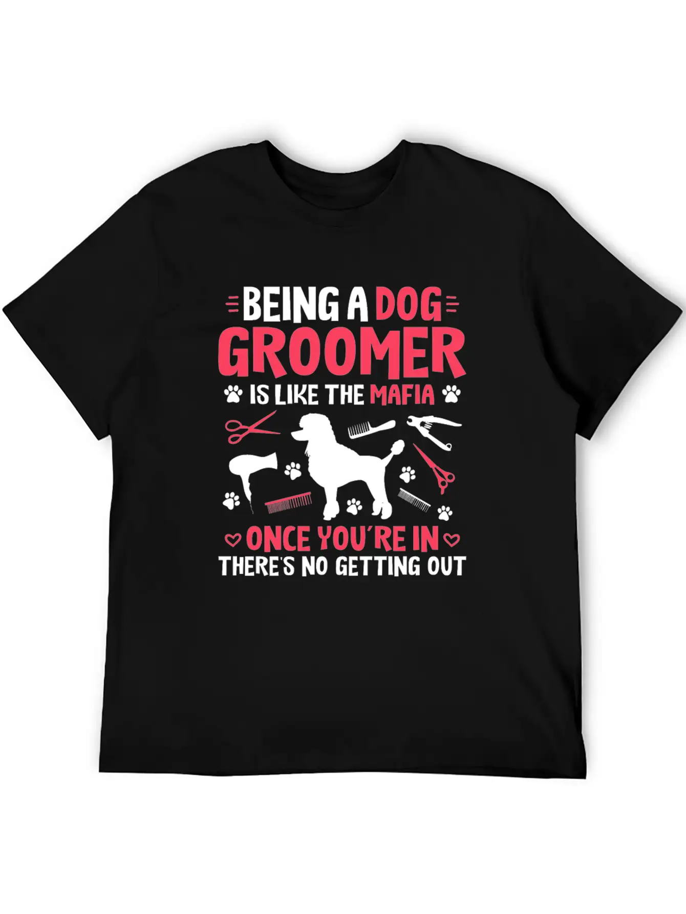 Groomer Dog Groomer Dog Grooming Unisex Casual T-Shirt – Clean Design For Daily Comfort