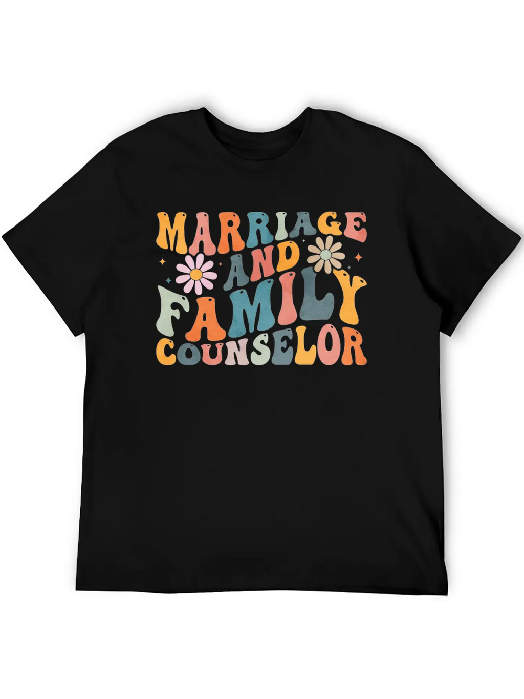 Groovy Marriage And Family Counselor Counseling Unisex Casual T-Shirt – Clean Design For Daily Comfort