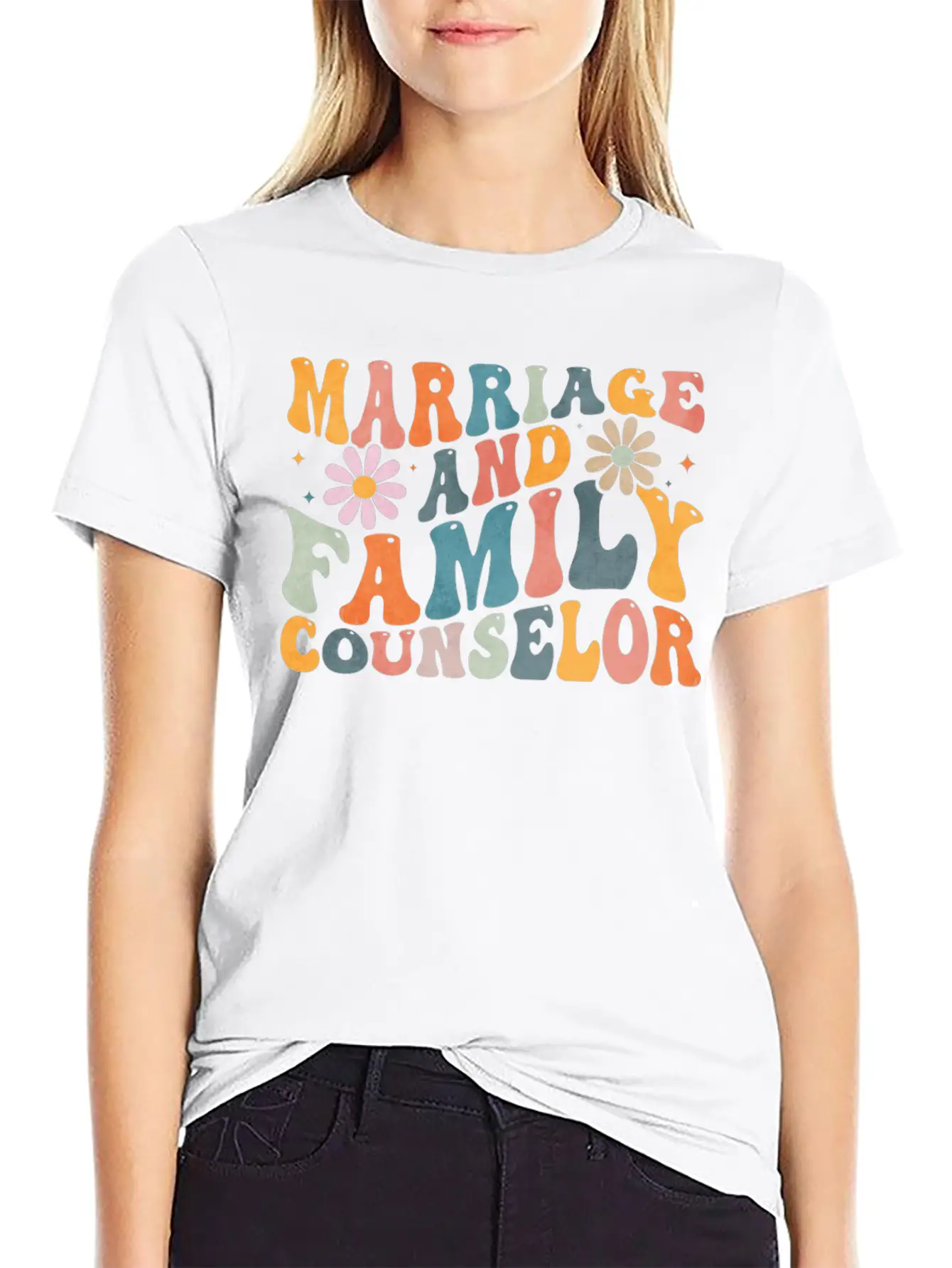 Groovy Marriage And Family Counselor Counseling Unisex Casual T-Shirt – Clean Design For Daily Comfort