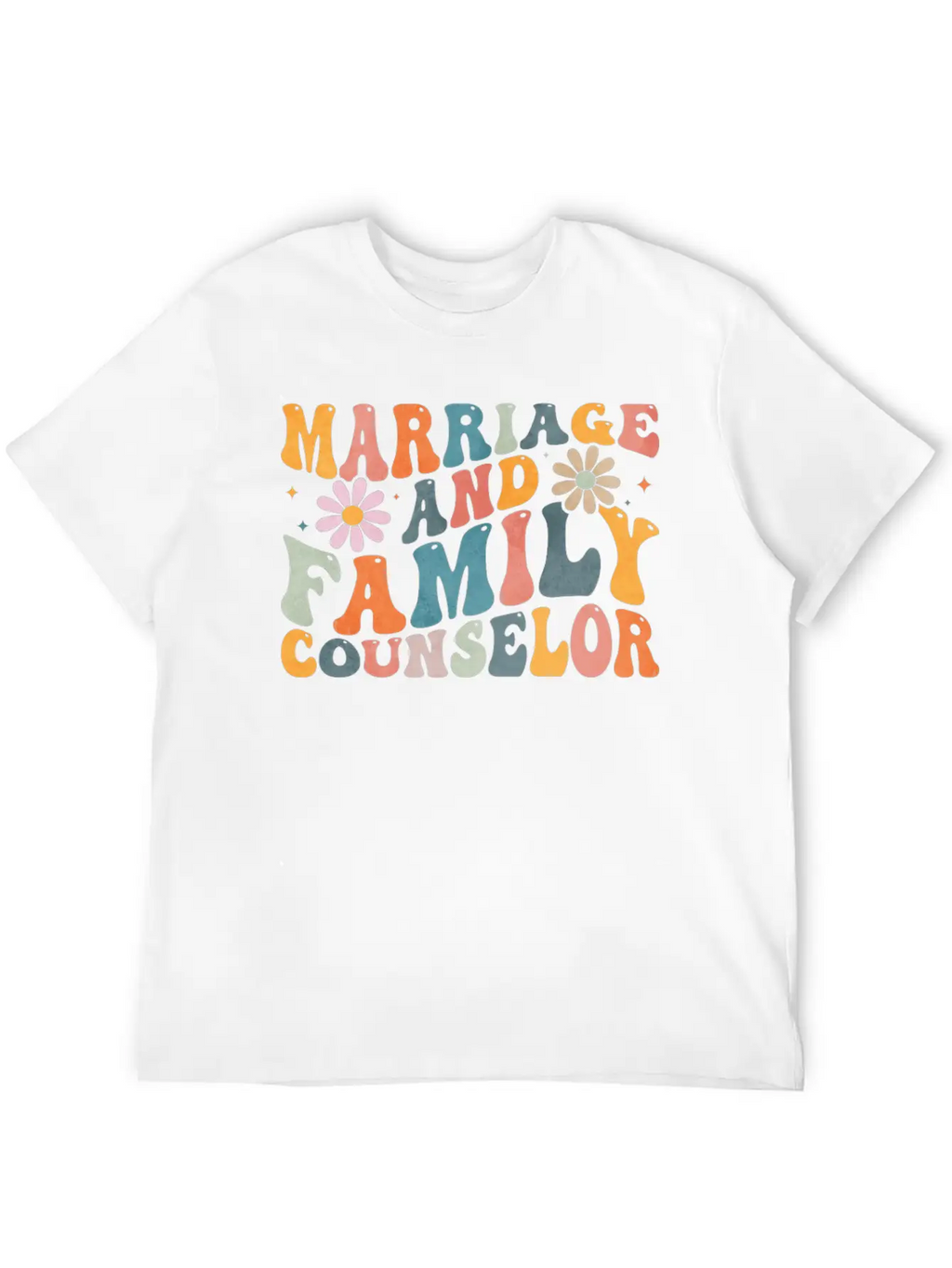 Groovy Marriage And Family Counselor Counseling Unisex Casual T-Shirt – Clean Design For Daily Comfort
