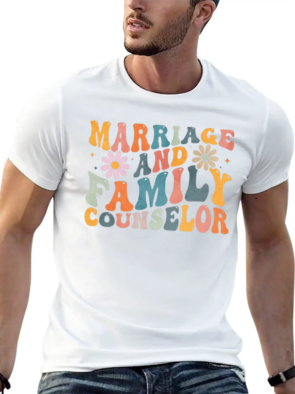 Groovy Marriage And Family Counselor Counseling Unisex Casual T-Shirt – Clean Design For Daily Comfort