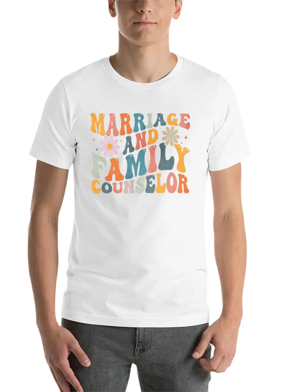 Groovy Marriage And Family Counselor Counseling Unisex Casual T-Shirt – Clean Design For Daily Comfort