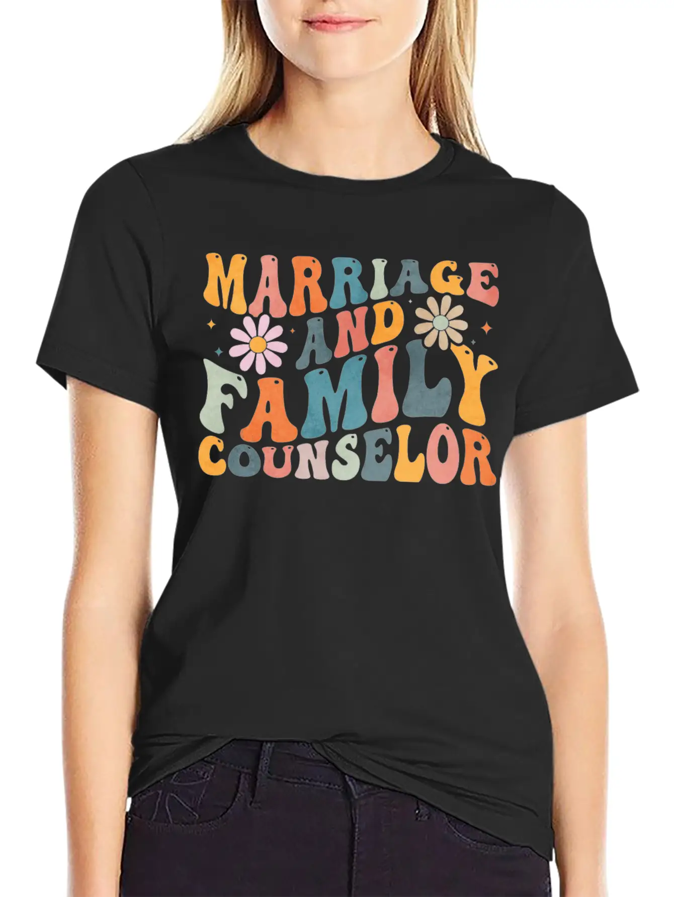 Groovy Marriage And Family Counselor Counseling Unisex Casual T-Shirt – Clean Design For Daily Comfort
