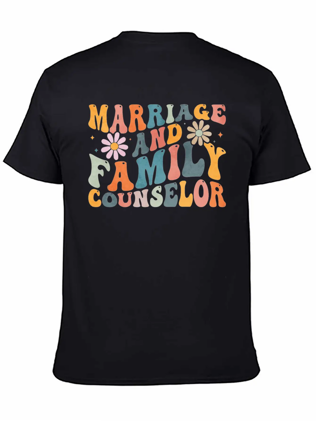 Groovy Marriage And Family Counselor Counseling Unisex Casual T-Shirt – Clean Design For Daily Comfort