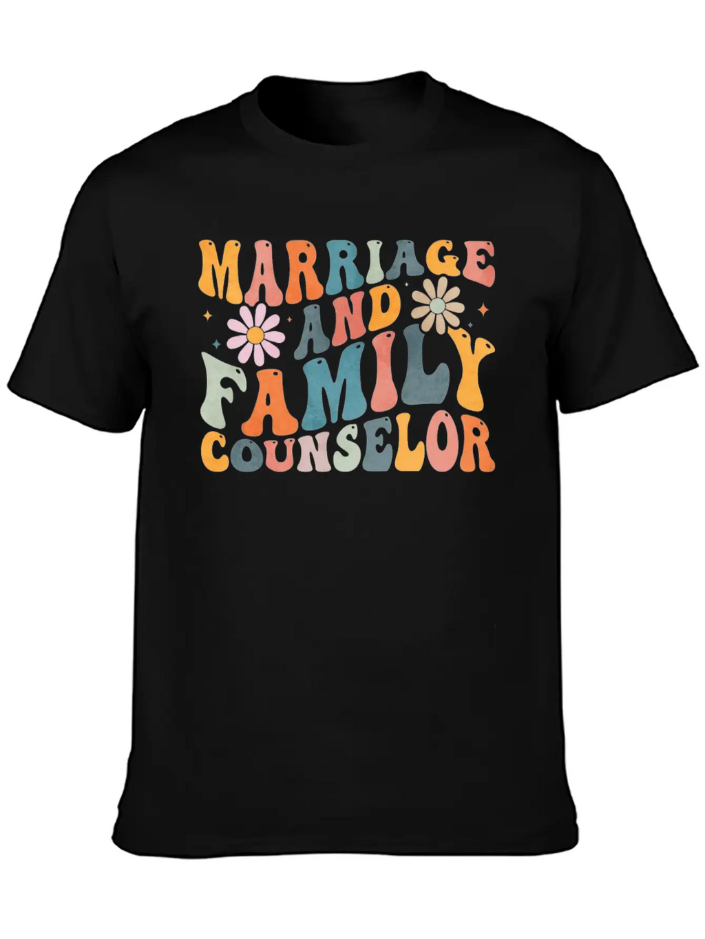 Groovy Marriage And Family Counselor Counseling Unisex Casual T-Shirt – Clean Design For Daily Comfort