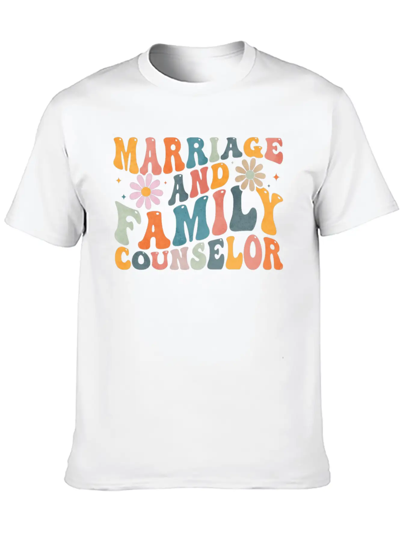 Groovy Marriage And Family Counselor Counseling Unisex Casual T-Shirt – Clean Design For Daily Comfort