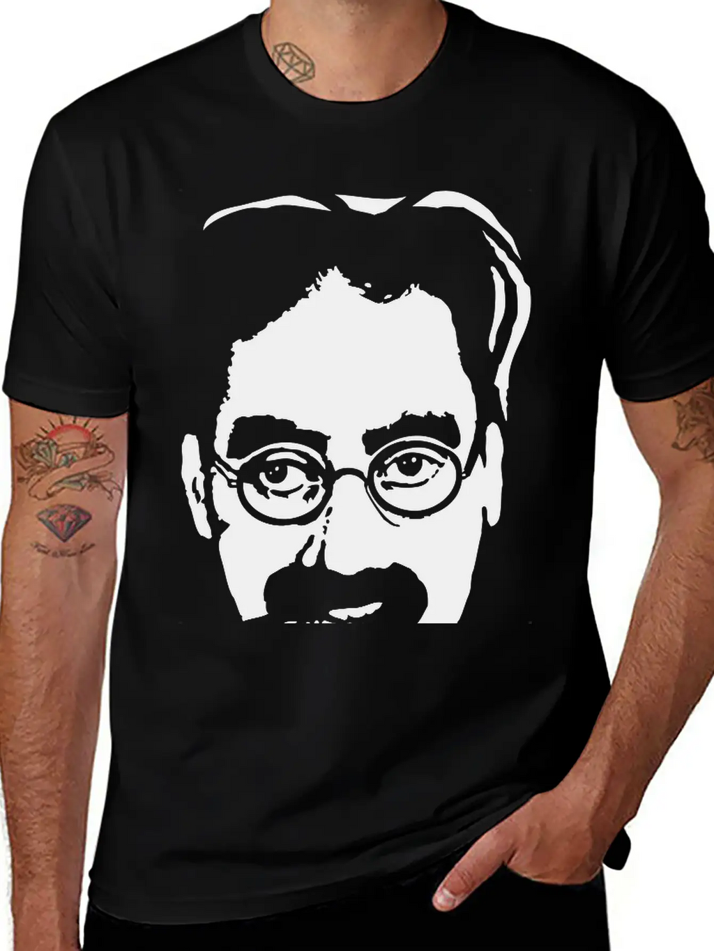 Groucho Marx Unisex Casual T-Shirt – Clean Design For Daily Comfort