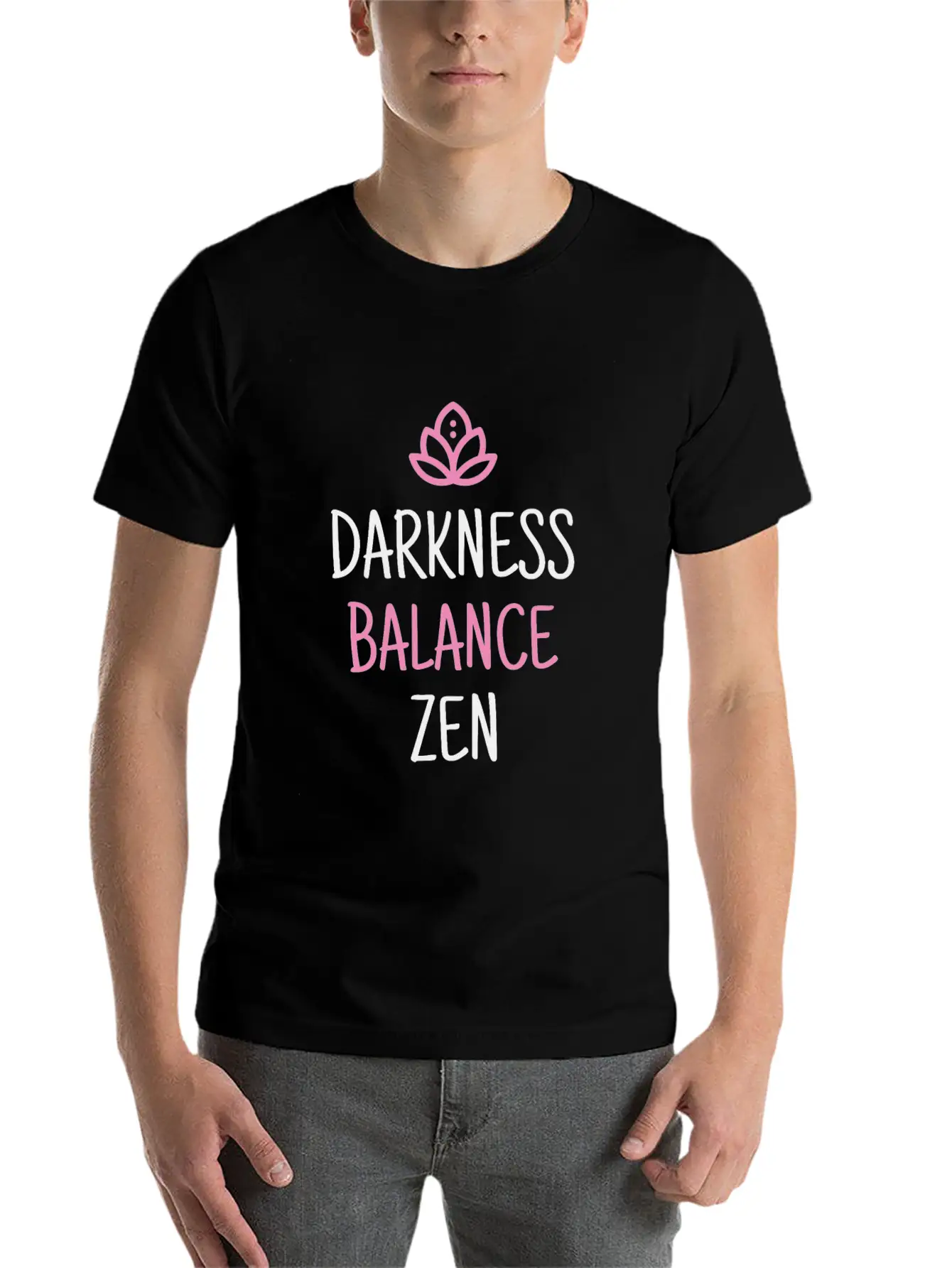 Ground Breathe Balance Aqua Yoga Unisex Casual T-Shirt – Clean Design For Daily Comfort