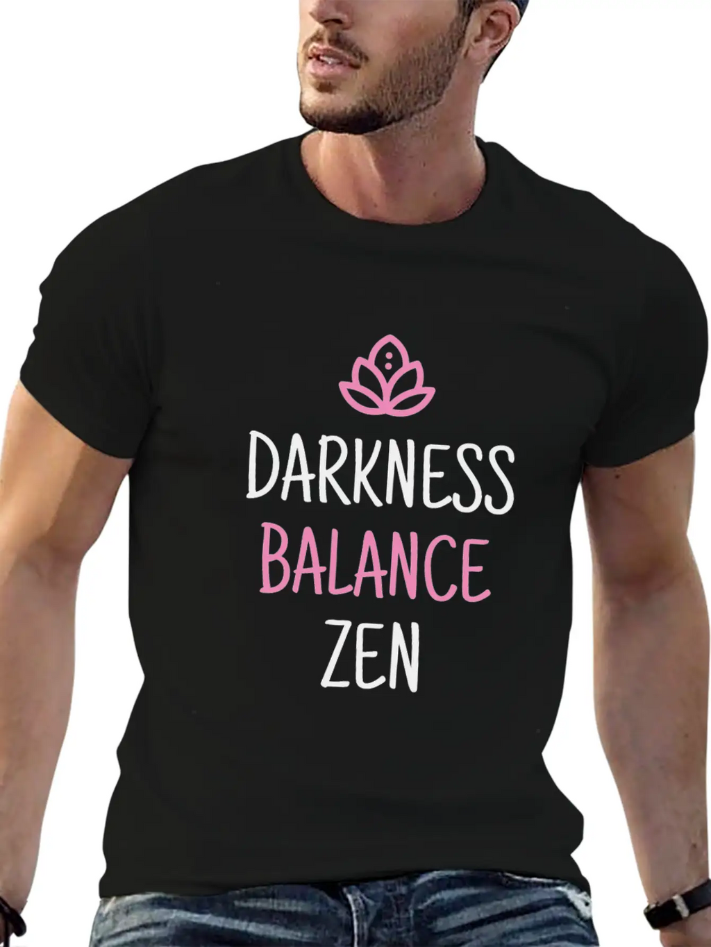 Ground Breathe Balance Aqua Yoga Unisex Casual T-Shirt – Clean Design For Daily Comfort