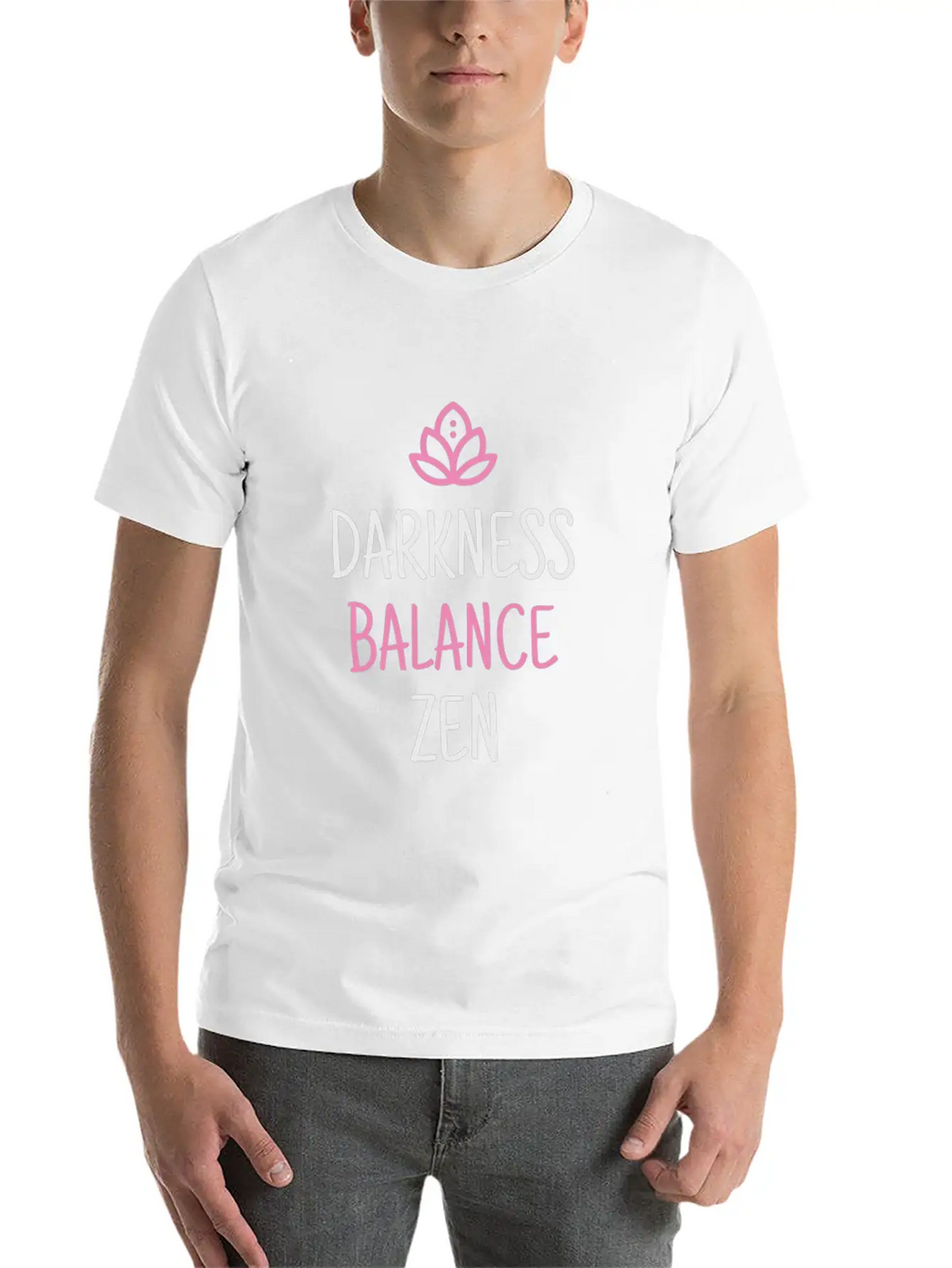 Ground Breathe Balance Aqua Yoga Unisex Casual T-Shirt – Clean Design For Daily Comfort