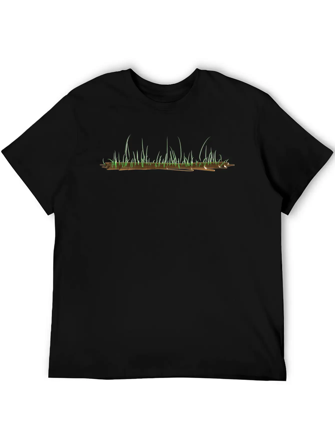 Ground Grass Green Nature Earth Line Unisex Casual T-Shirt – Clean Design For Daily Comfort
