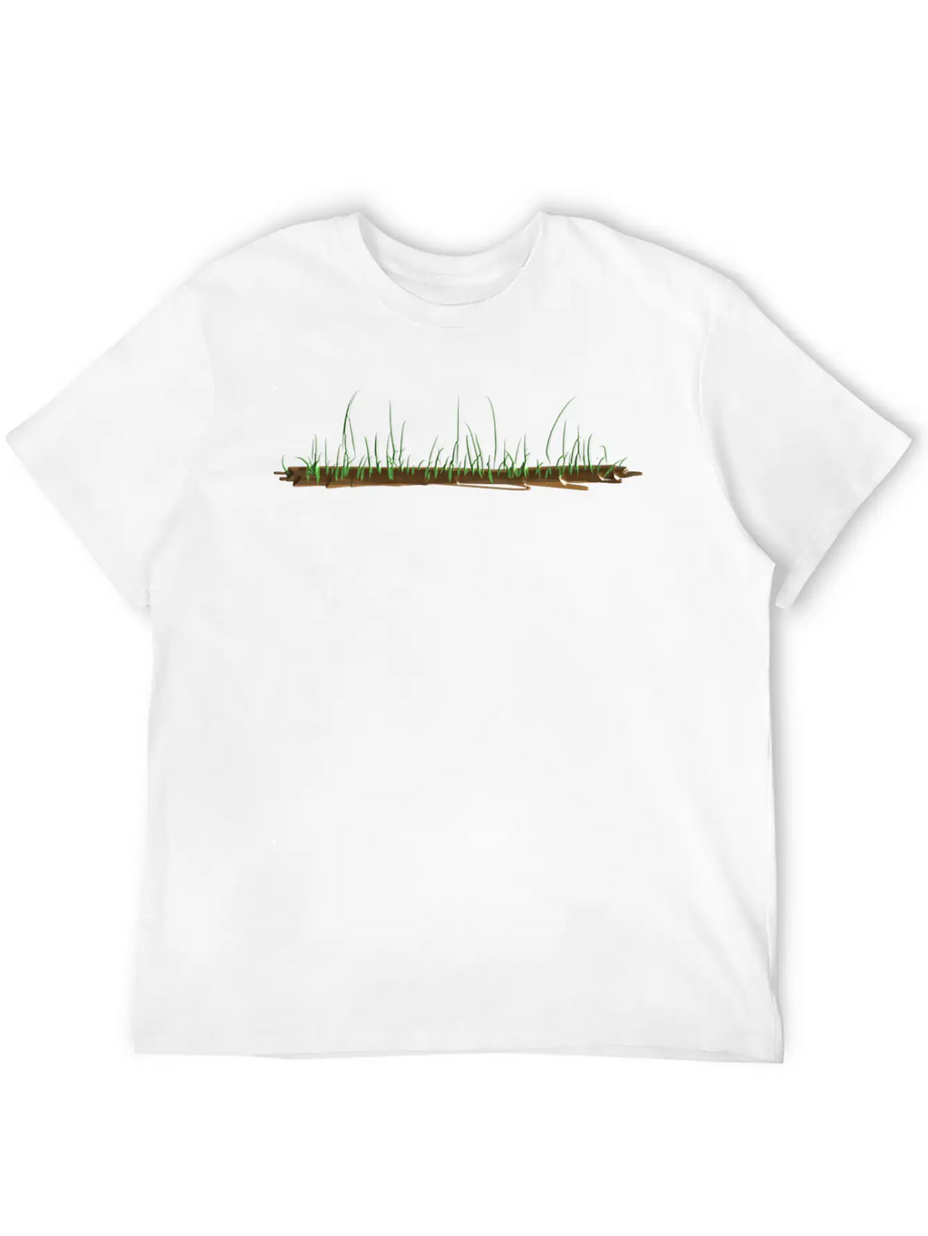 Ground Grass Green Nature Earth Line Unisex Casual T-Shirt – Clean Design For Daily Comfort