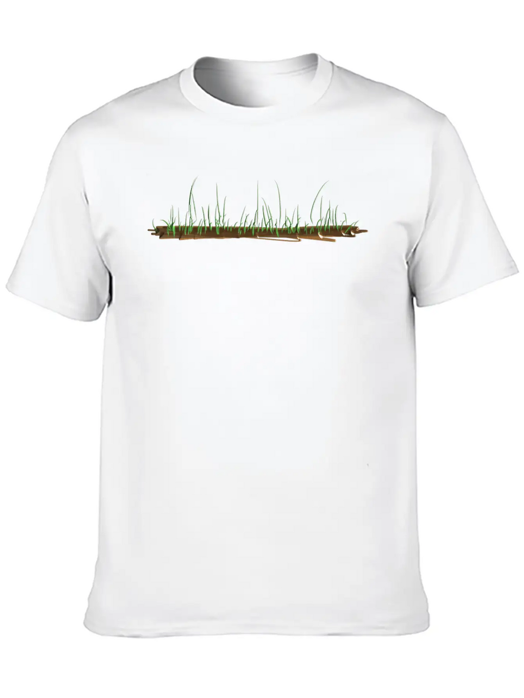 Ground Grass Green Nature Earth Line Unisex Casual T-Shirt – Clean Design For Daily Comfort