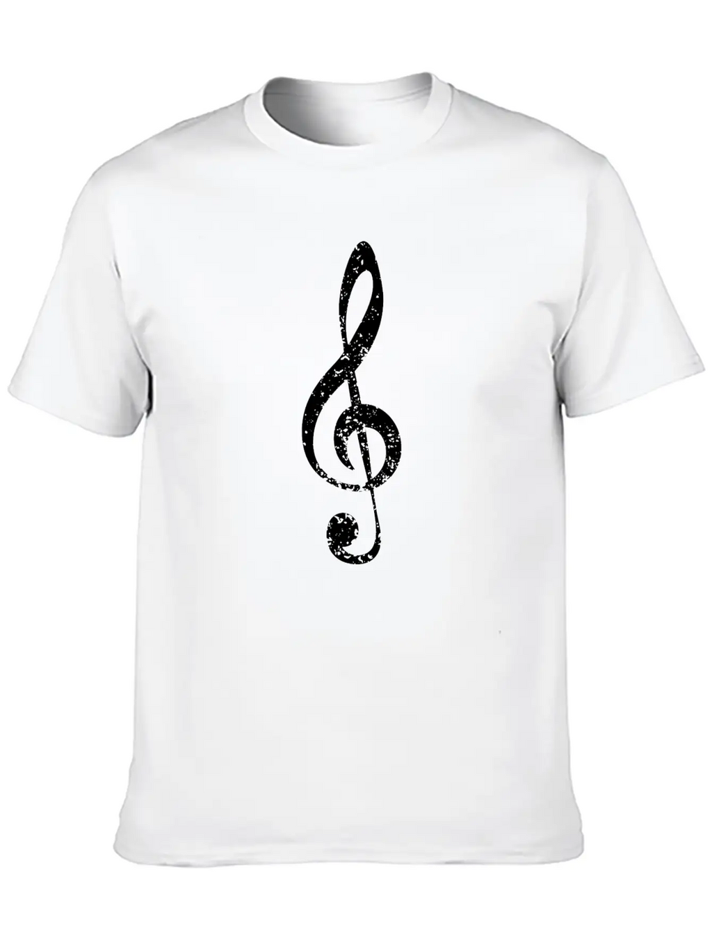 Grunge Clef Stylish Everyday T-Shirt – Unisex Basic Cotton Tee