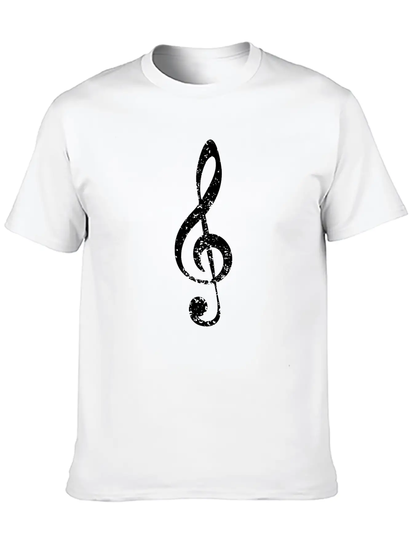 Grunge Clef Stylish Everyday T-Shirt – Unisex Basic Cotton Tee