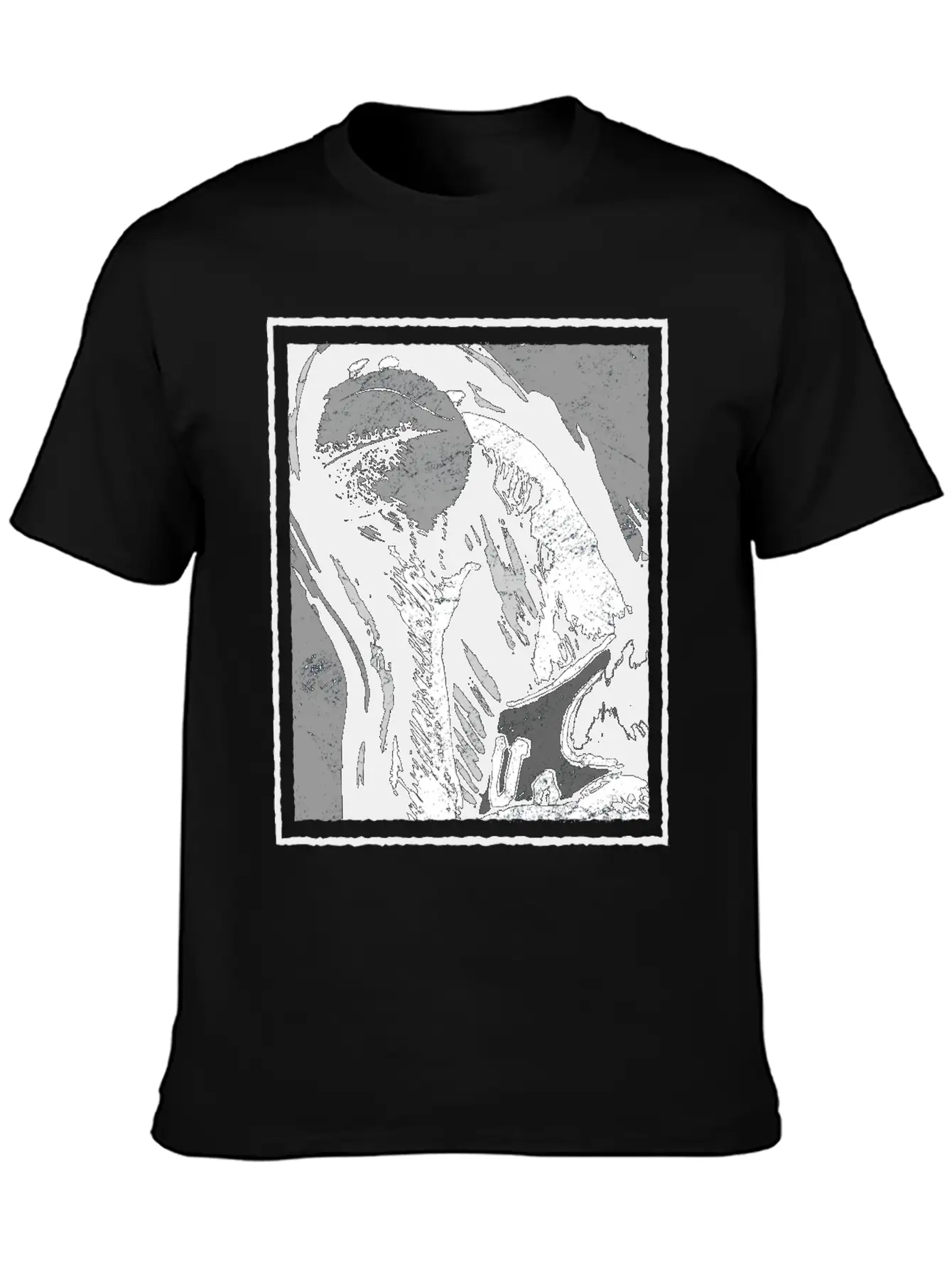Grunge Frame - Rebound Basketball Essential Cotton Tee For Daily Outfits – Unisex Style
