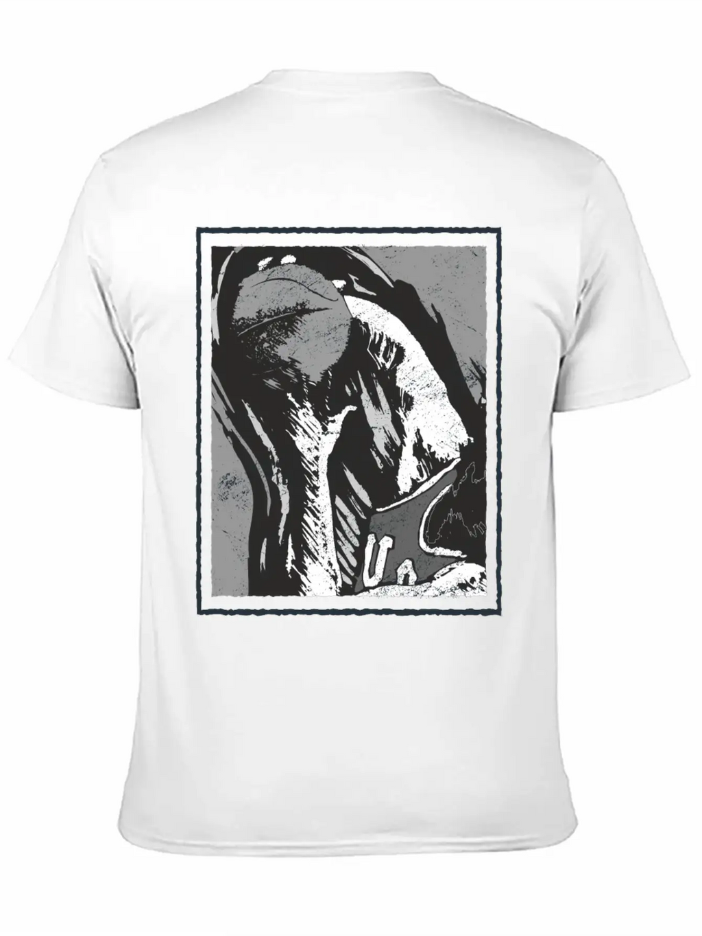 Grunge Frame - Rebound Basketball Essential Cotton Tee For Daily Outfits – Unisex Style
