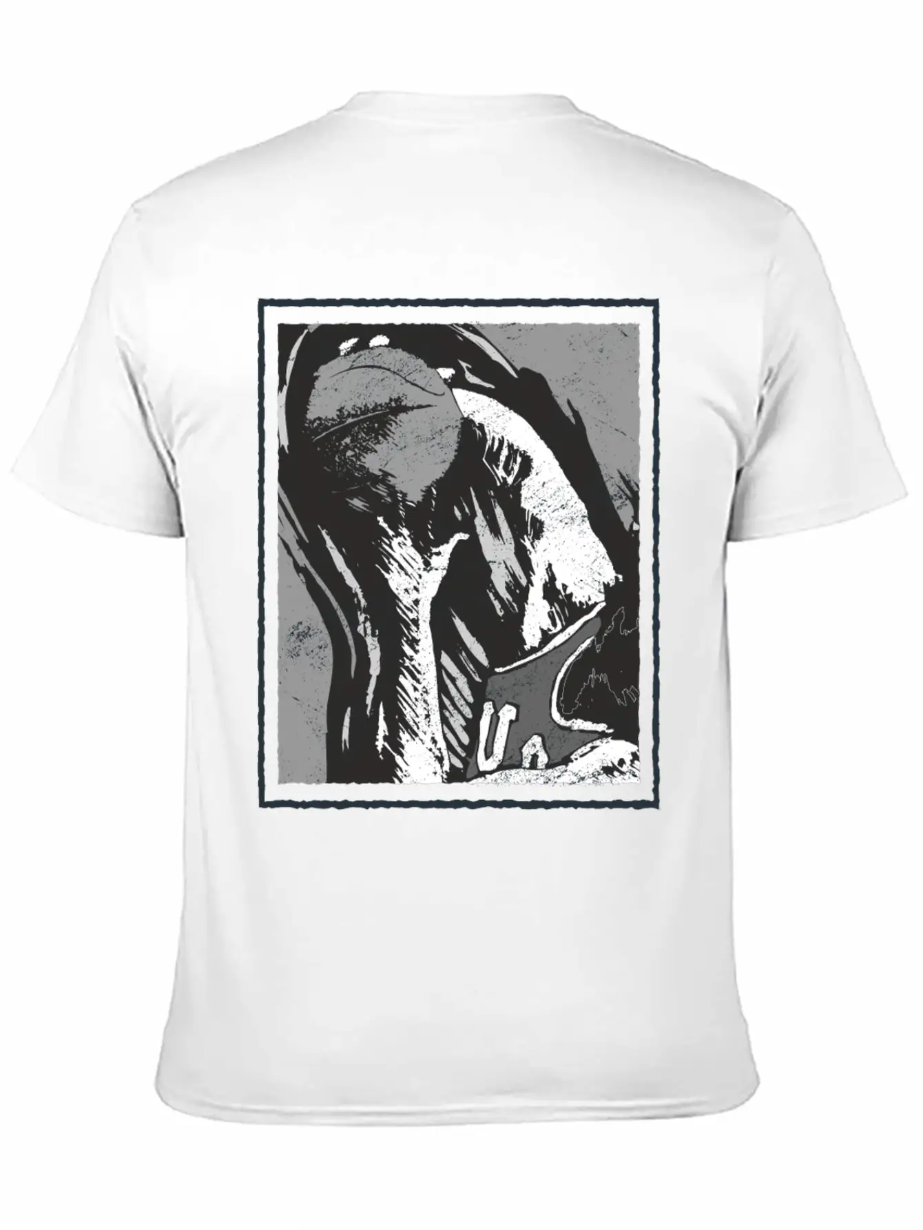 Grunge Frame - Rebound Basketball Essential Cotton Tee For Daily Outfits – Unisex Style