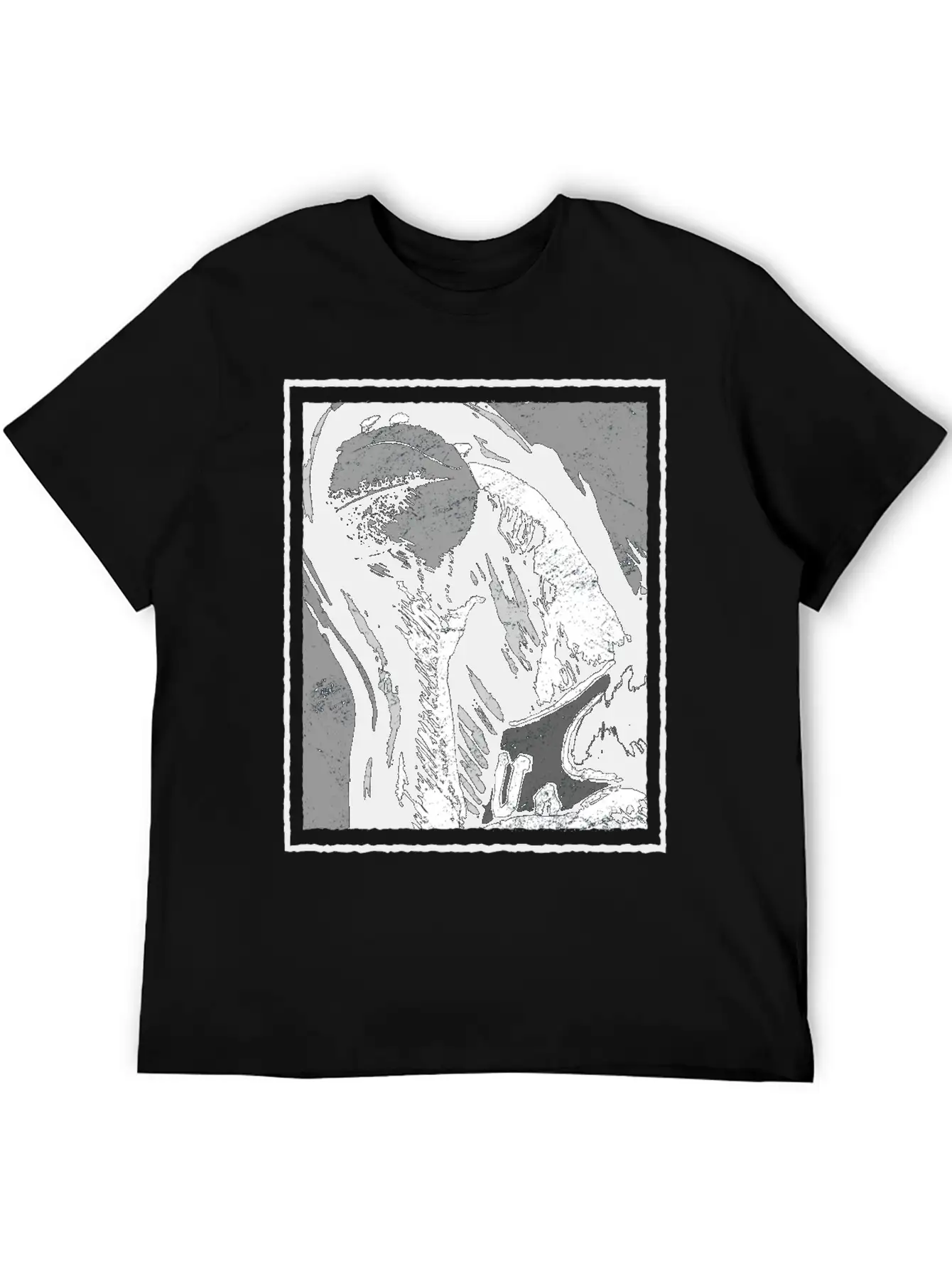 Grunge Frame - Rebound Basketball Essential Cotton Tee For Daily Outfits – Unisex Style