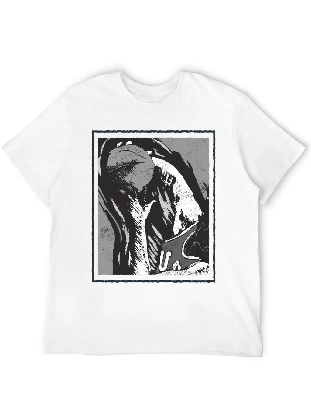 Grunge Frame - Rebound Basketball Essential Cotton Tee For Daily Outfits – Unisex Style
