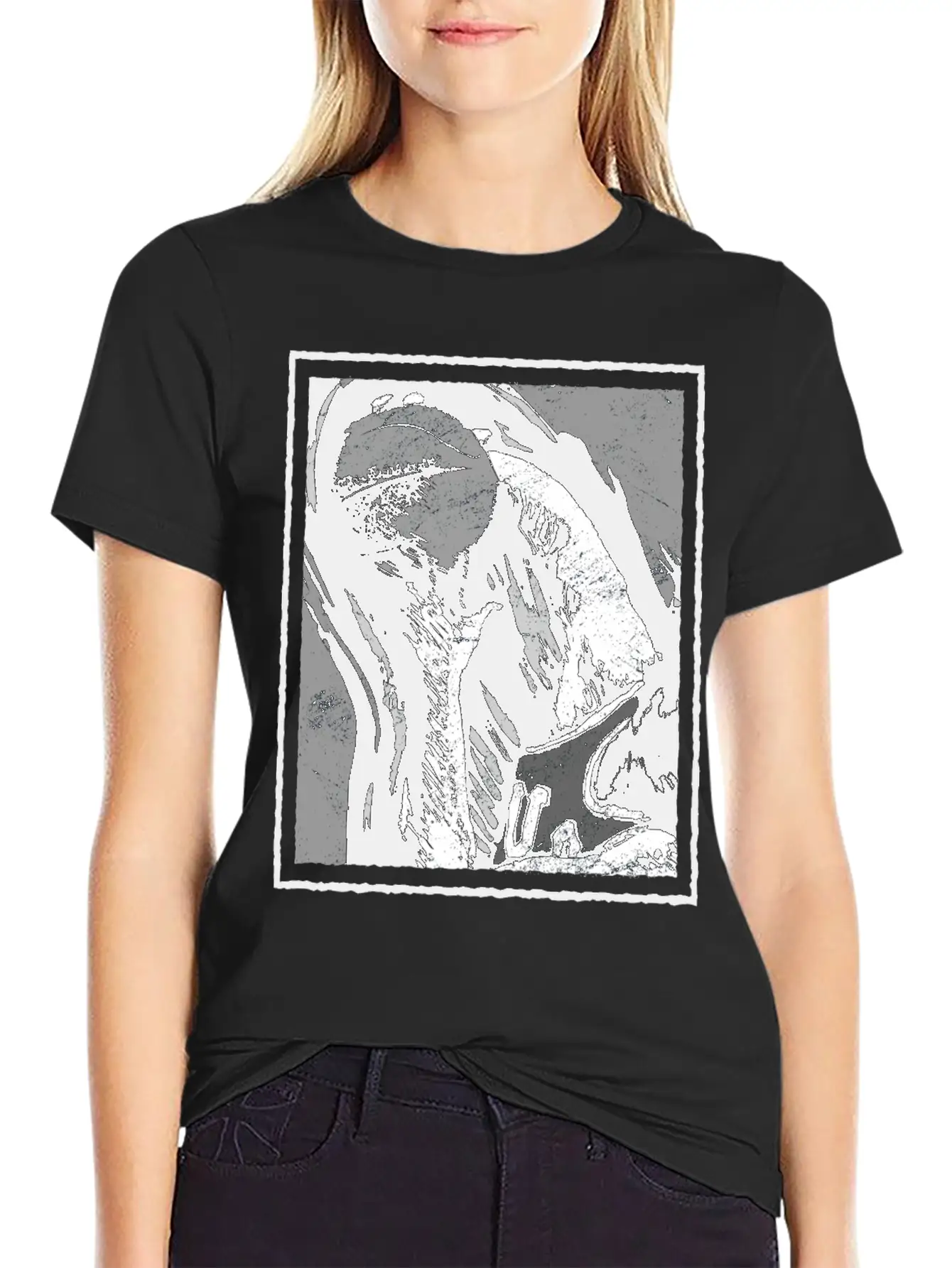 Grunge Frame - Rebound Basketball Essential Cotton Tee For Daily Outfits – Unisex Style