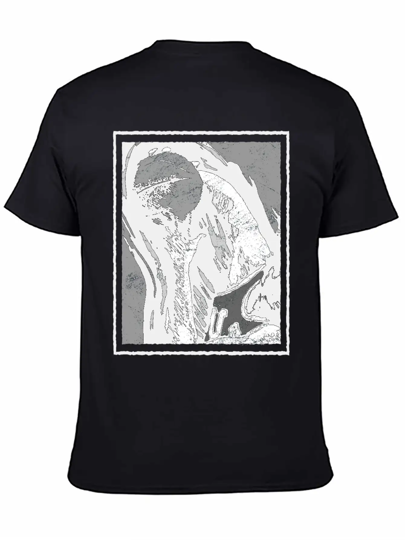 Grunge Frame - Rebound Basketball Essential Cotton Tee For Daily Outfits – Unisex Style