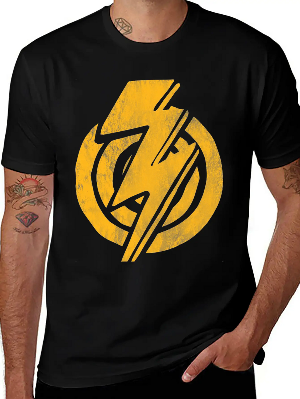 Grunge Thunder Unisex Casual T-Shirt – Clean Design For Daily Comfort