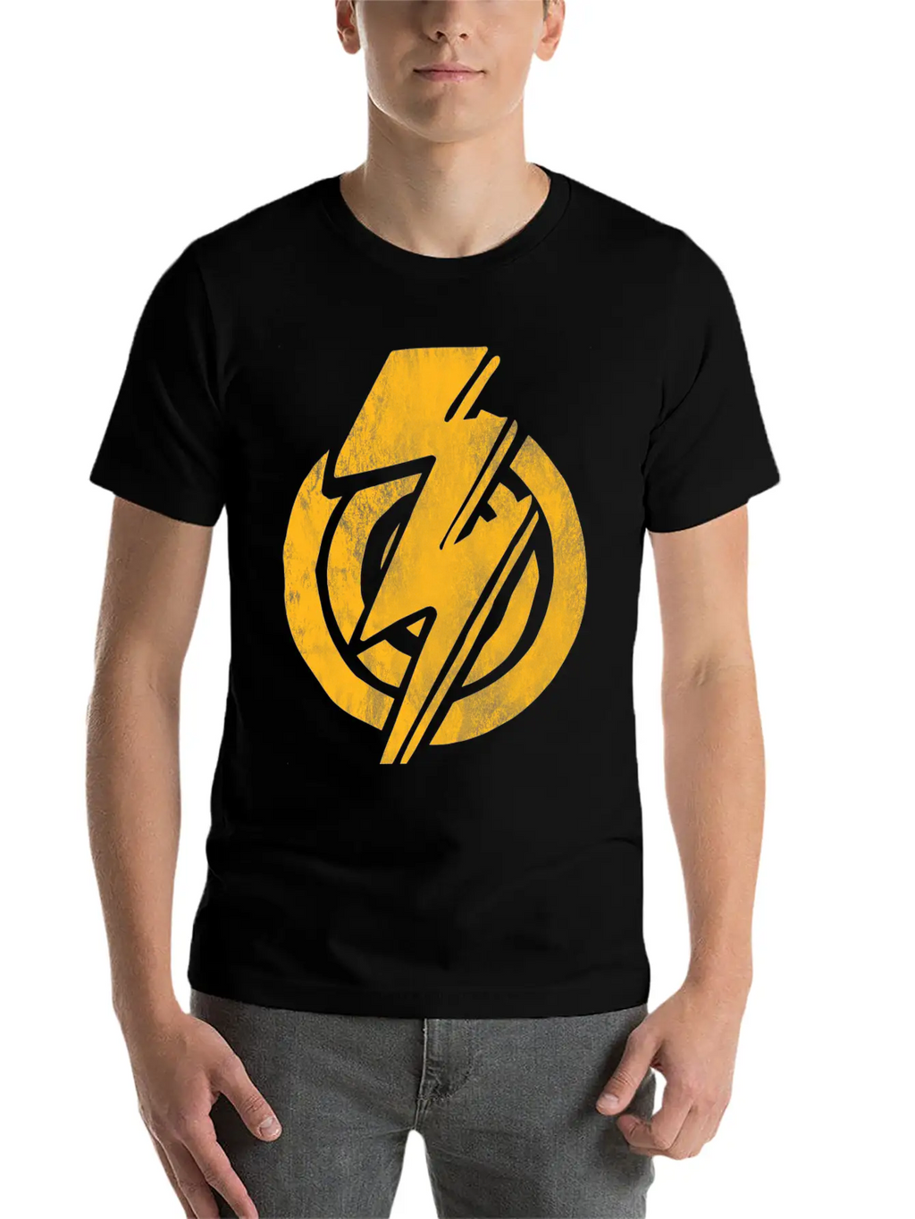 Grunge Thunder Unisex Casual T-Shirt – Clean Design For Daily Comfort