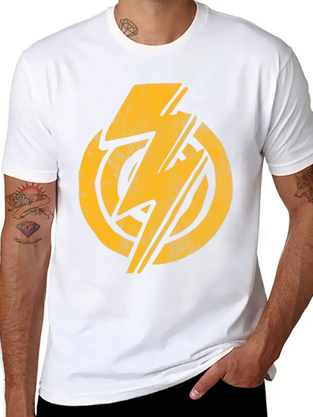 Grunge Thunder Unisex Casual T-Shirt – Clean Design For Daily Comfort
