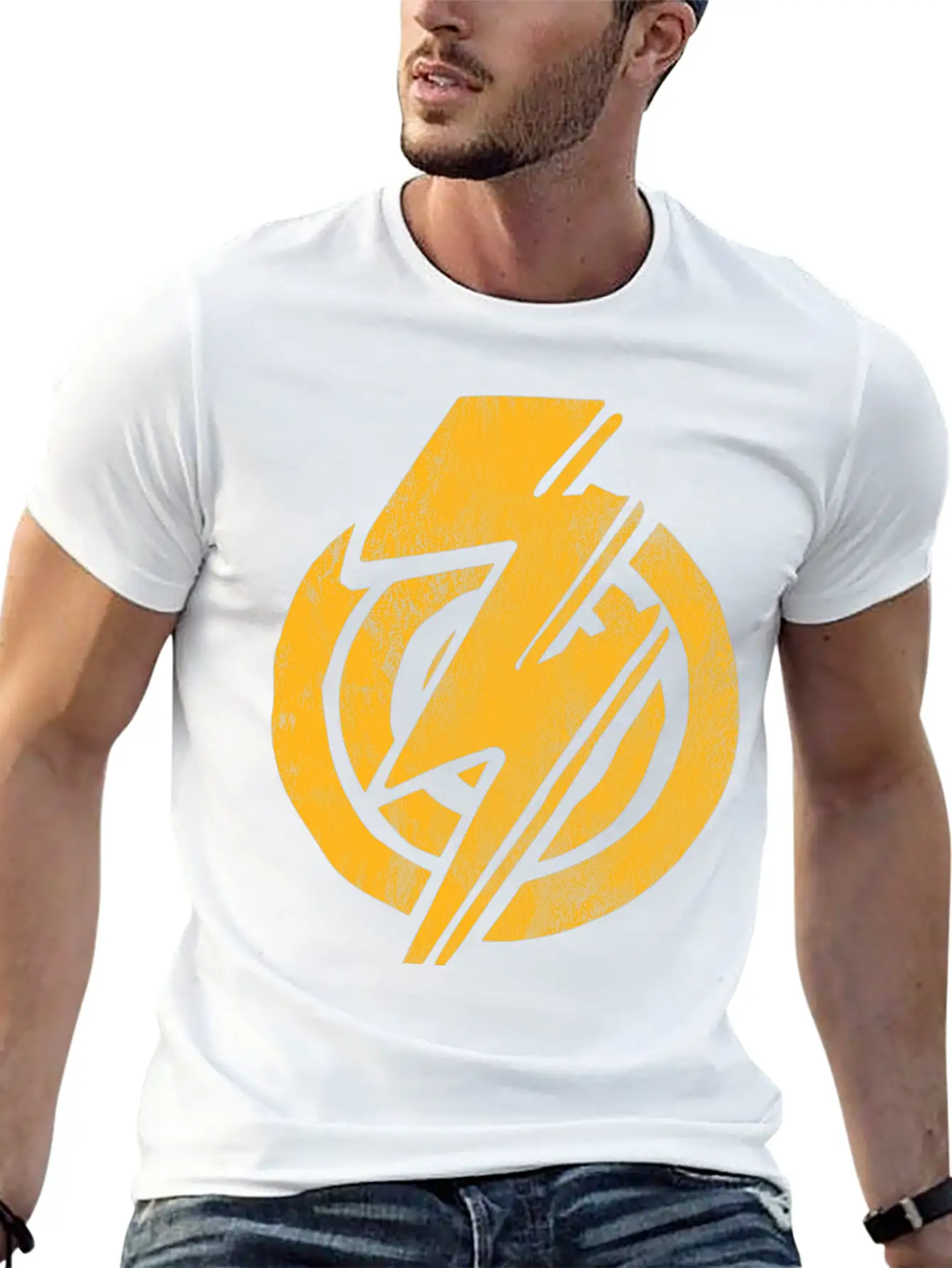 Grunge Thunder Unisex Casual T-Shirt – Clean Design For Daily Comfort