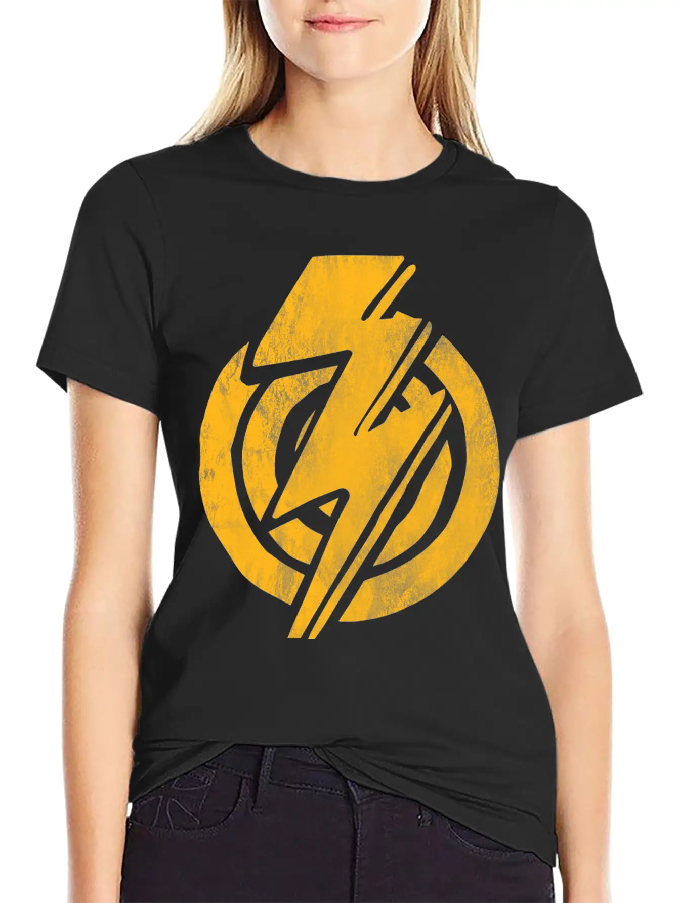 Grunge Thunder Unisex Casual T-Shirt – Clean Design For Daily Comfort
