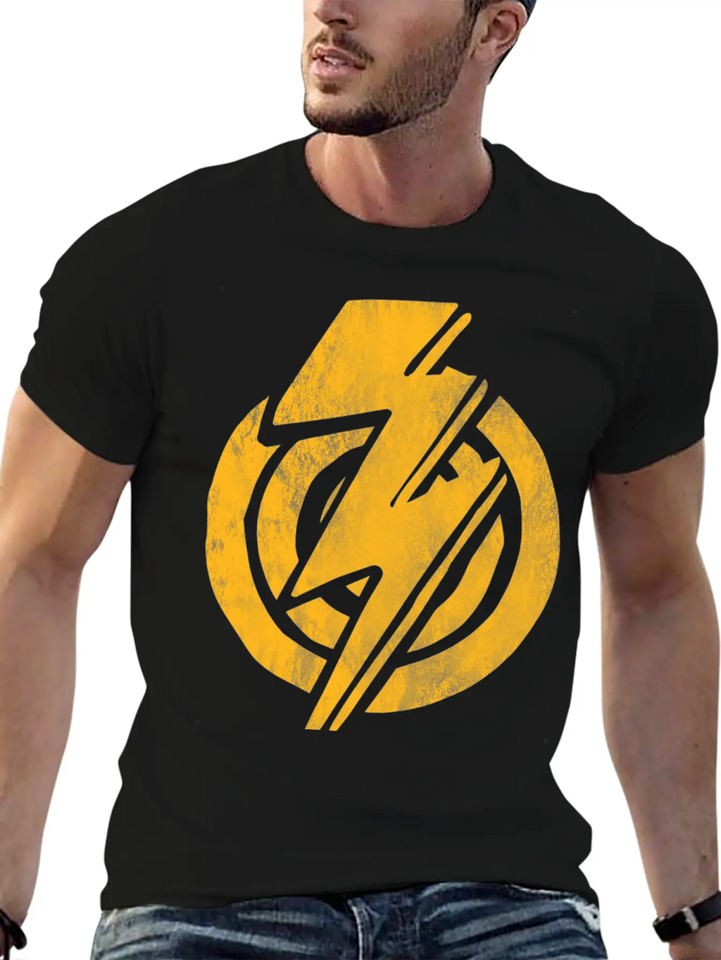 Grunge Thunder Unisex Casual T-Shirt – Clean Design For Daily Comfort