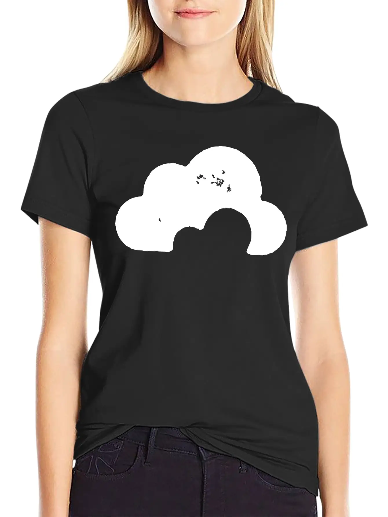 Grungy Cloud Unisex Short Sleeve Soft Cotton T-Shirt – Casual Everyday Wear