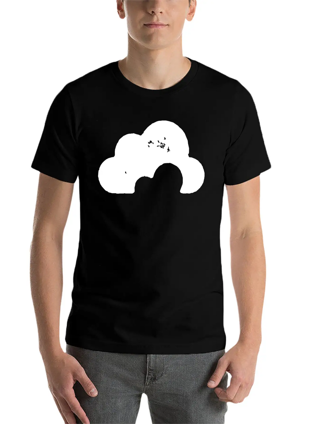 Grungy Cloud Unisex Short Sleeve Soft Cotton T-Shirt – Casual Everyday Wear