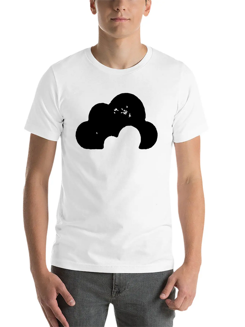 Grungy Cloud Unisex Short Sleeve Soft Cotton T-Shirt – Casual Everyday Wear