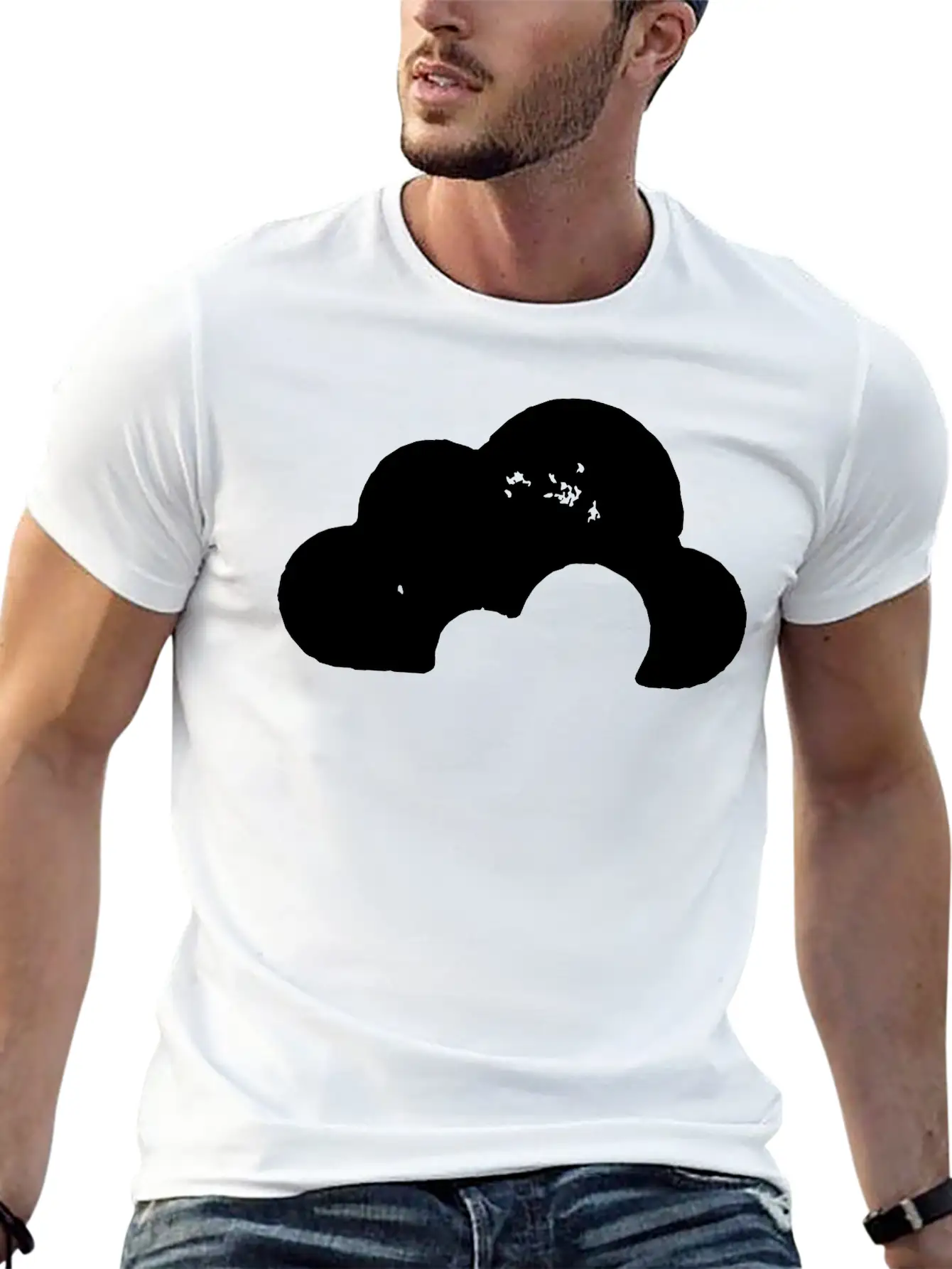 Grungy Cloud Unisex Short Sleeve Soft Cotton T-Shirt – Casual Everyday Wear