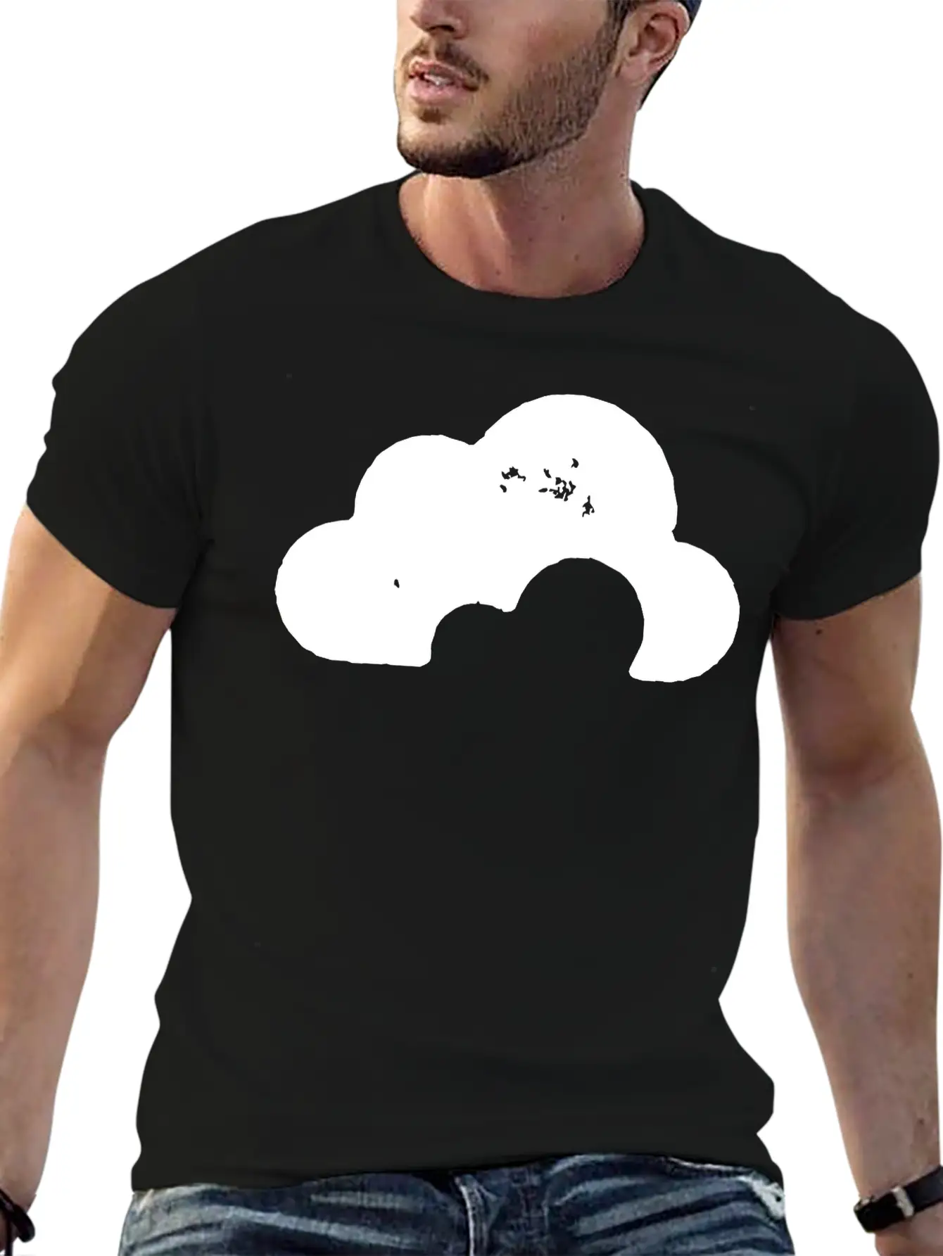 Grungy Cloud Unisex Short Sleeve Soft Cotton T-Shirt – Casual Everyday Wear