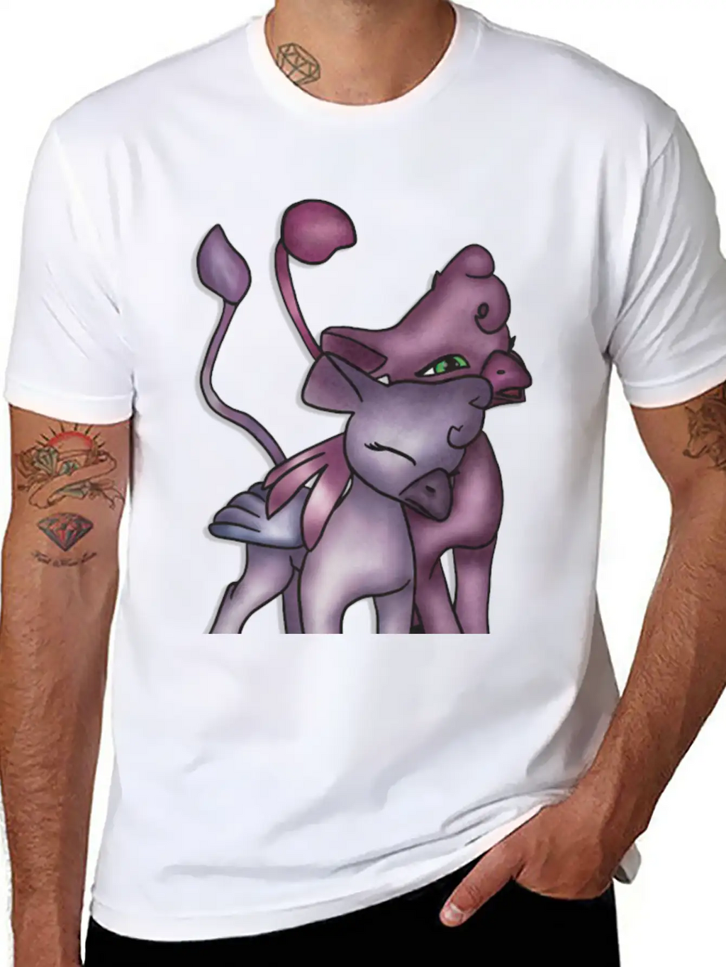 Gryphon Love - Crazy Cool Kids Shirt Design Classic Fit Graphic Tee For Daily Comfort – Unisex Cotton Shirt