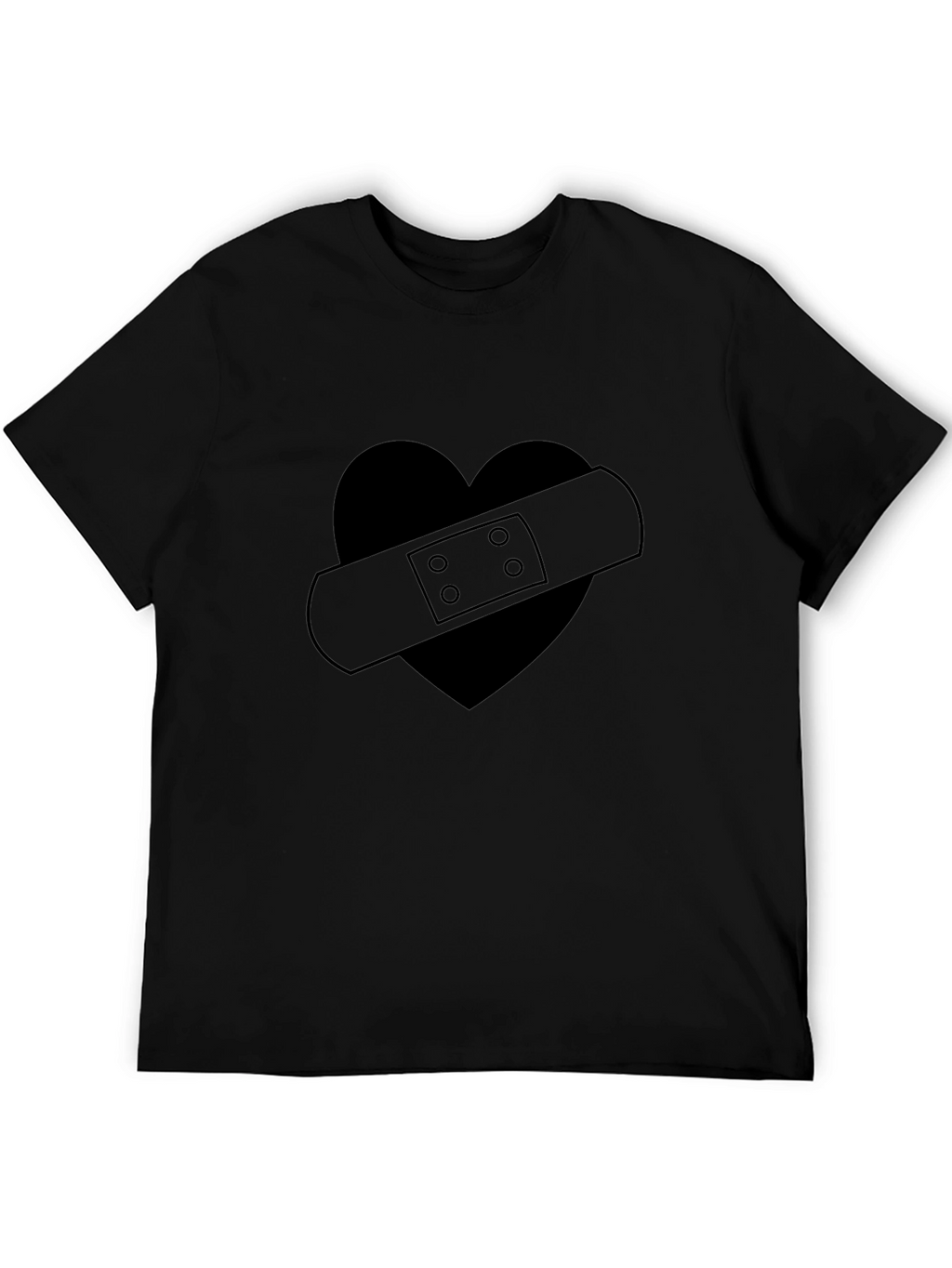 Broken Heart Bandage Graphic T-Shirt
