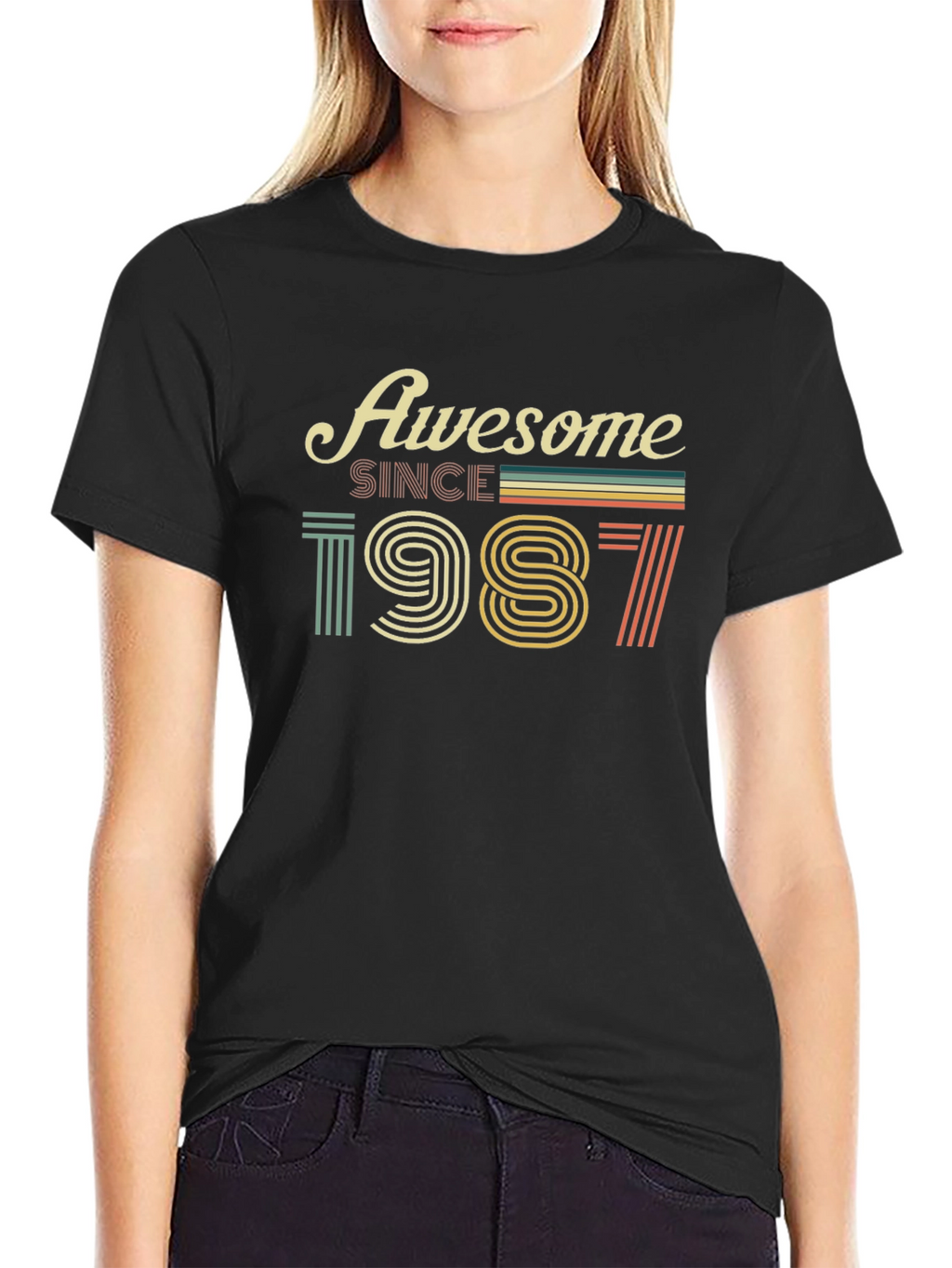 Awesome Since 1987 Black T-Shirt