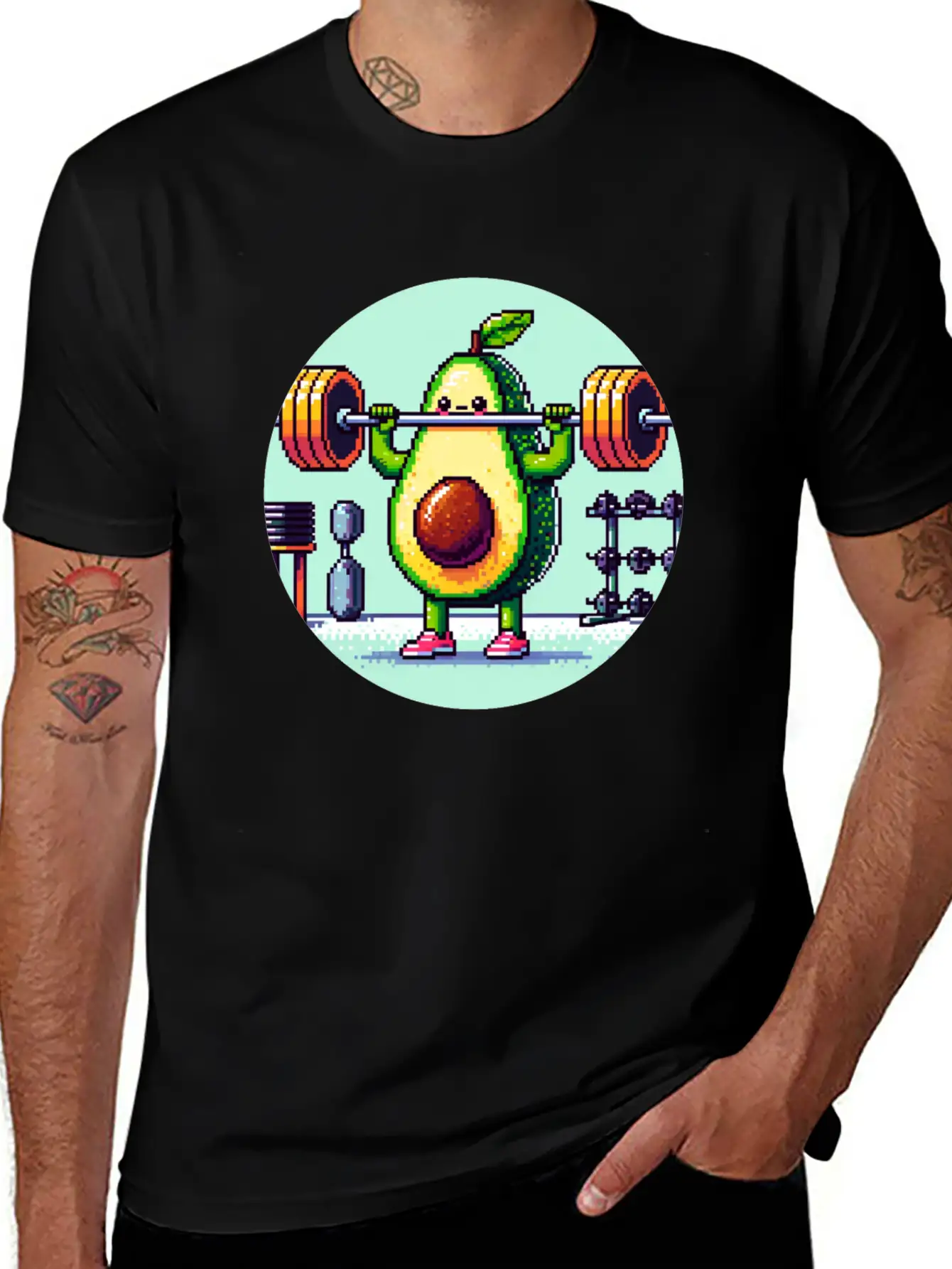 Guac 'n' Roll: Fitness Fiesta Casual Graphic T-Shirt – Simple And Comfortable Daily Wear