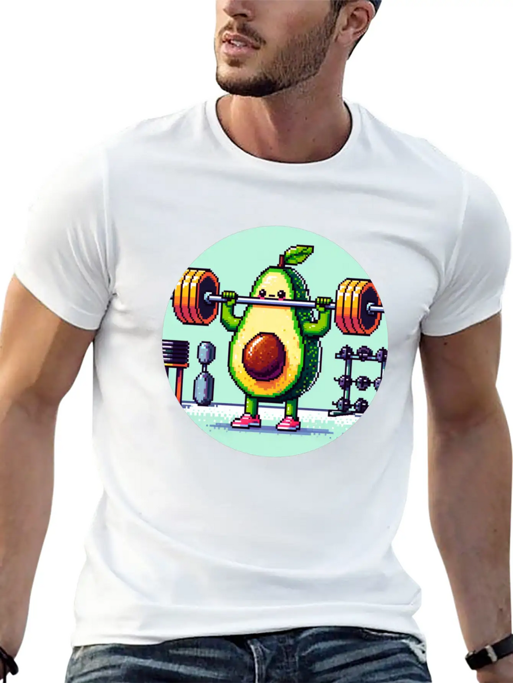 Guac 'n' Roll: Fitness Fiesta Casual Graphic T-Shirt – Simple And Comfortable Daily Wear