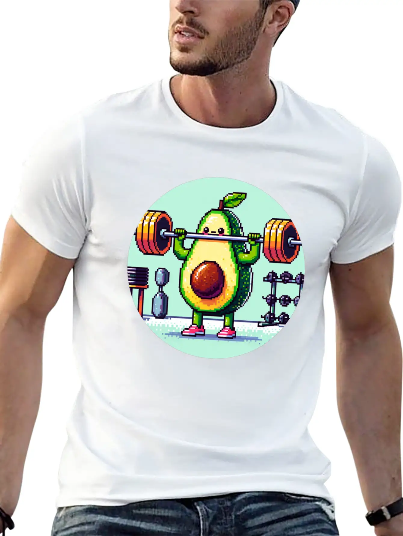 Guac 'n' Roll: Fitness Fiesta Casual Graphic T-Shirt – Simple And Comfortable Daily Wear