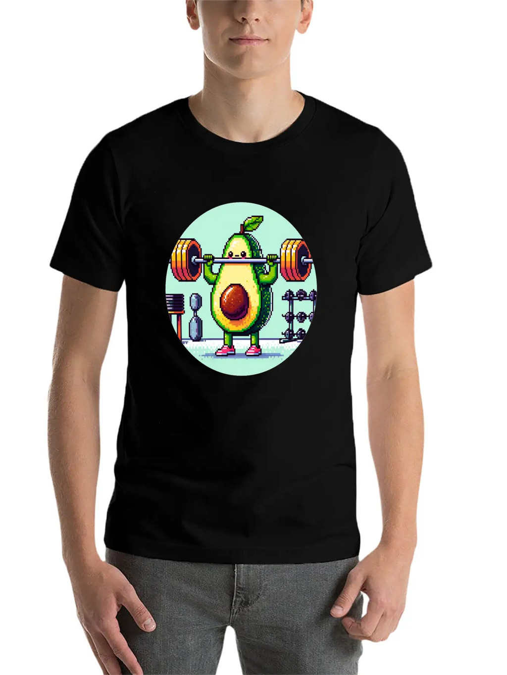 Guac 'n' Roll: Fitness Fiesta Casual Graphic T-Shirt – Simple And Comfortable Daily Wear