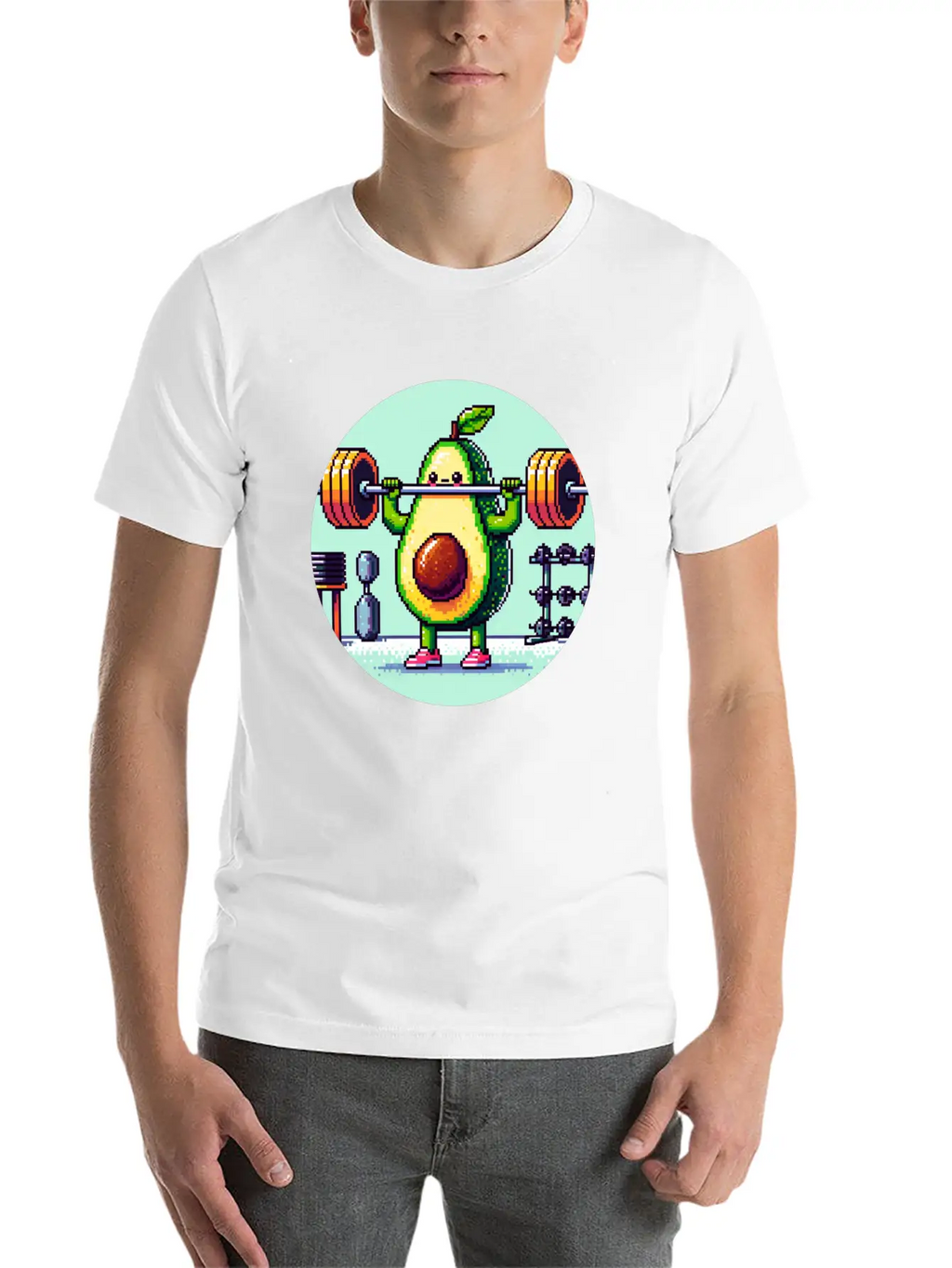 Guac 'n' Roll: Fitness Fiesta Casual Graphic T-Shirt – Simple And Comfortable Daily Wear