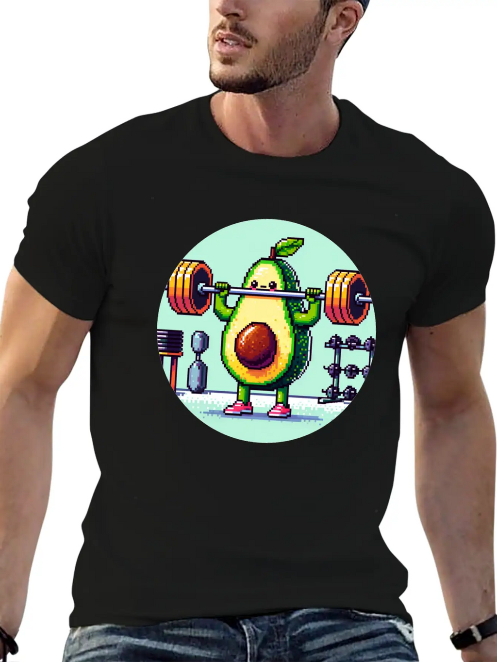 Guac 'n' Roll: Fitness Fiesta Casual Graphic T-Shirt – Simple And Comfortable Daily Wear