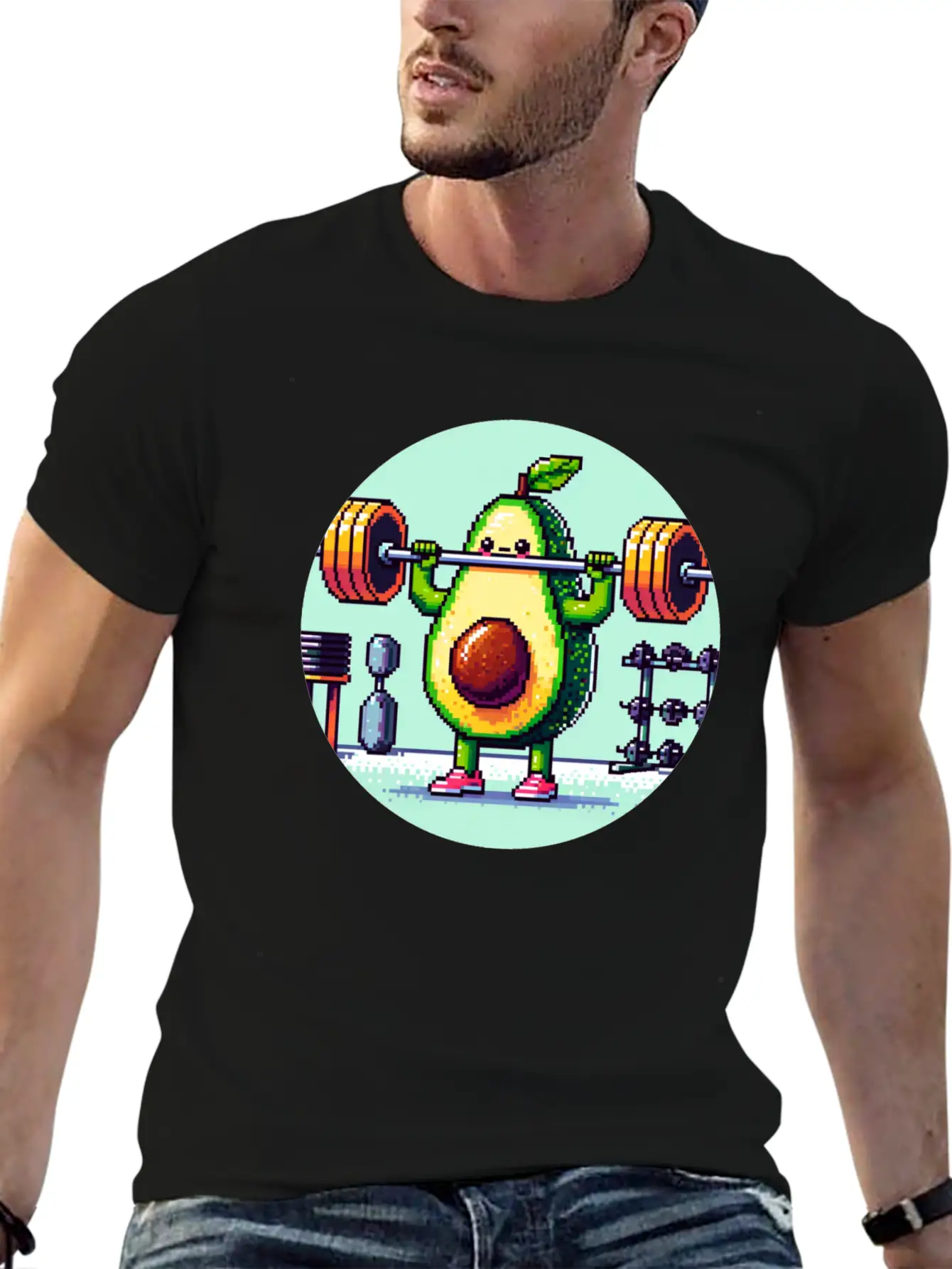 Guac 'n' Roll: Fitness Fiesta Casual Graphic T-Shirt – Simple And Comfortable Daily Wear