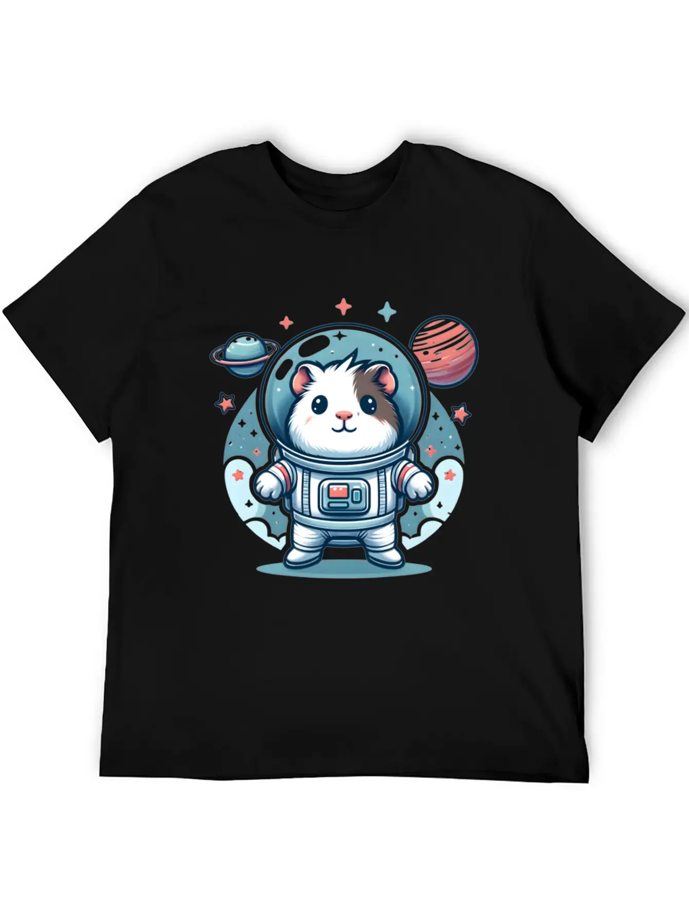 Guinea Pig Weightlessness Astronaut For A Guinea Casual Graphic T-Shirt – Simple And Comfortable Daily Wear