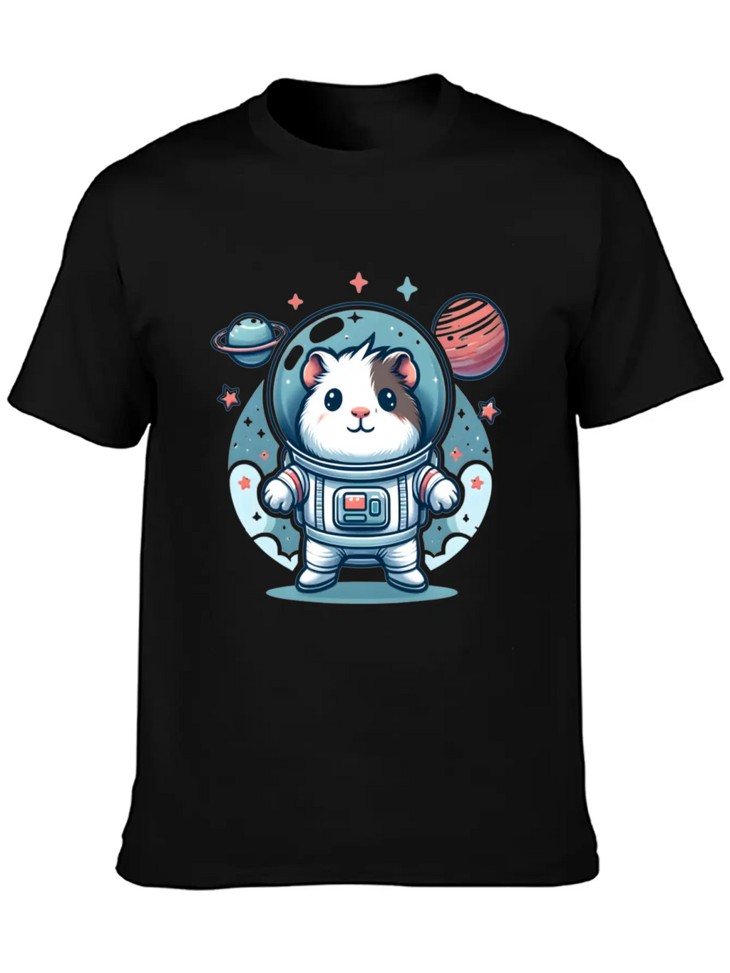 Guinea Pig Weightlessness Astronaut For A Guinea Casual Graphic T-Shirt – Simple And Comfortable Daily Wear