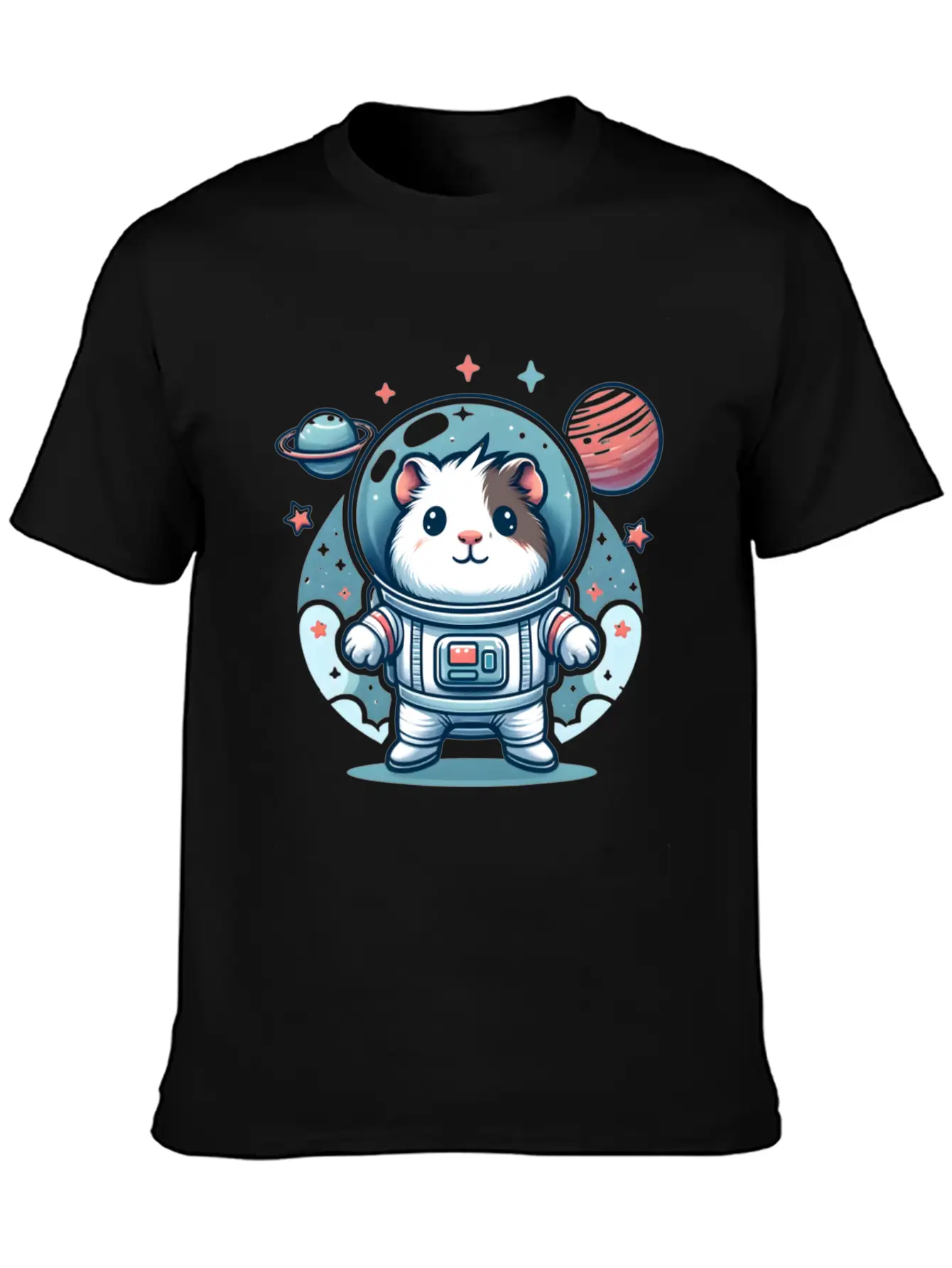 Guinea Pig Weightlessness Astronaut For A Guinea Casual Graphic T-Shirt – Simple And Comfortable Daily Wear